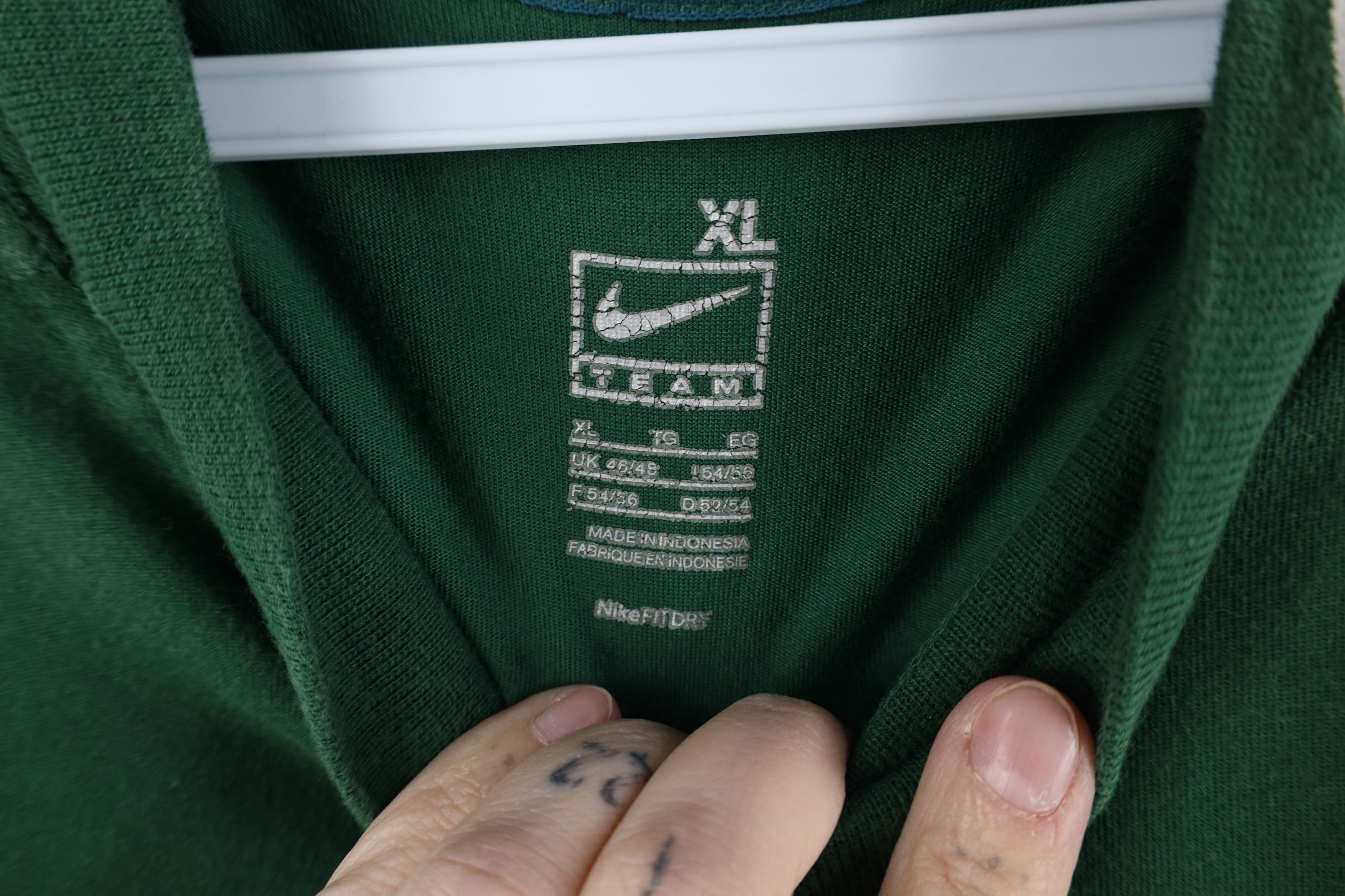Nike Vintage Nike Michigan State University Mock Neck T-Shirt Size US XL / EU 56 / 4 - 6 Thumbnail