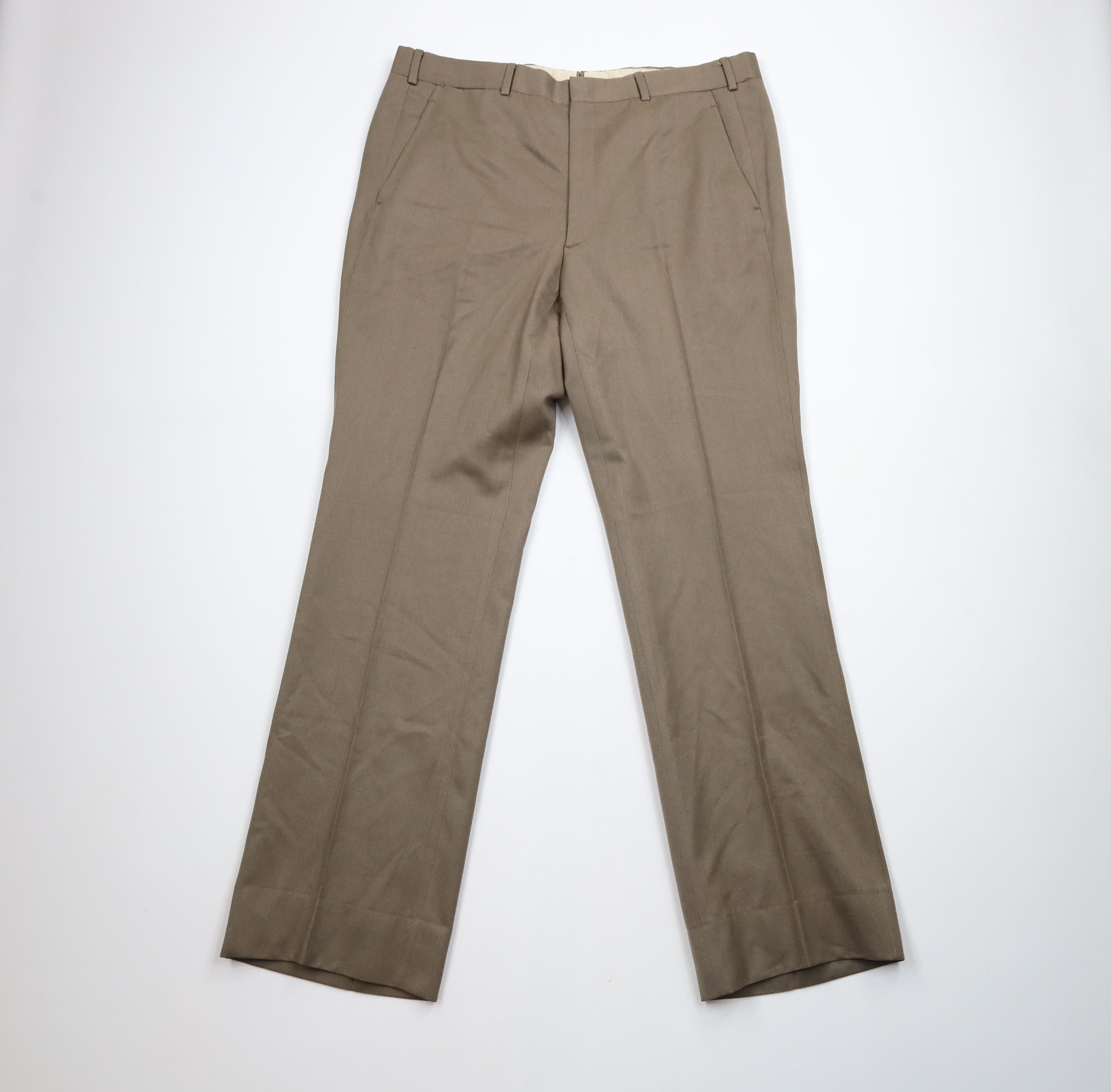 Vintage Vintage 70s Streetwear Wide Leg Chino Pants Trousers Italy Size US 38 / EU 54 - 1 Thumbnail