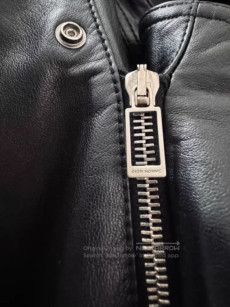 Dior Dior Black Leather Jacket with Hidden Buttons i Size US M / EU 48-50 / 2 - 4 Thumbnail