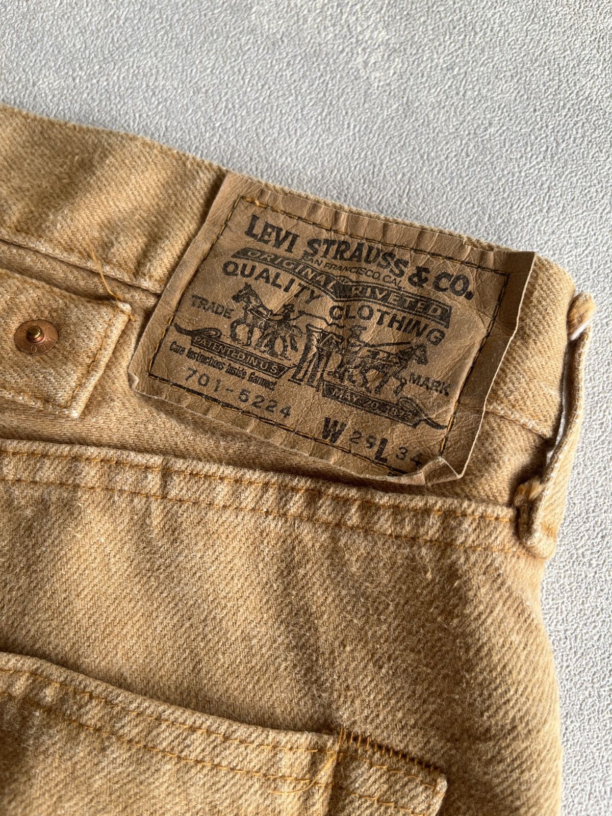 Levi's Early 90’s Levi’s 701-5224 Made In Japan Vintage Size US 28 / EU 44 - 4 Thumbnail