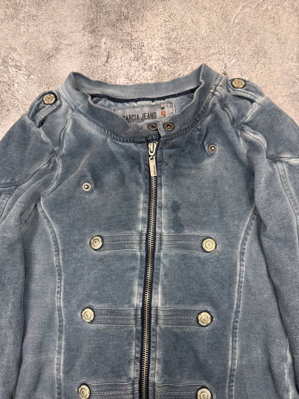 Other Garcia Jeans Napoleon style Women Vintage Cotton JacketGrey Size S / US 4 / IT 40 - 3 Thumbnail