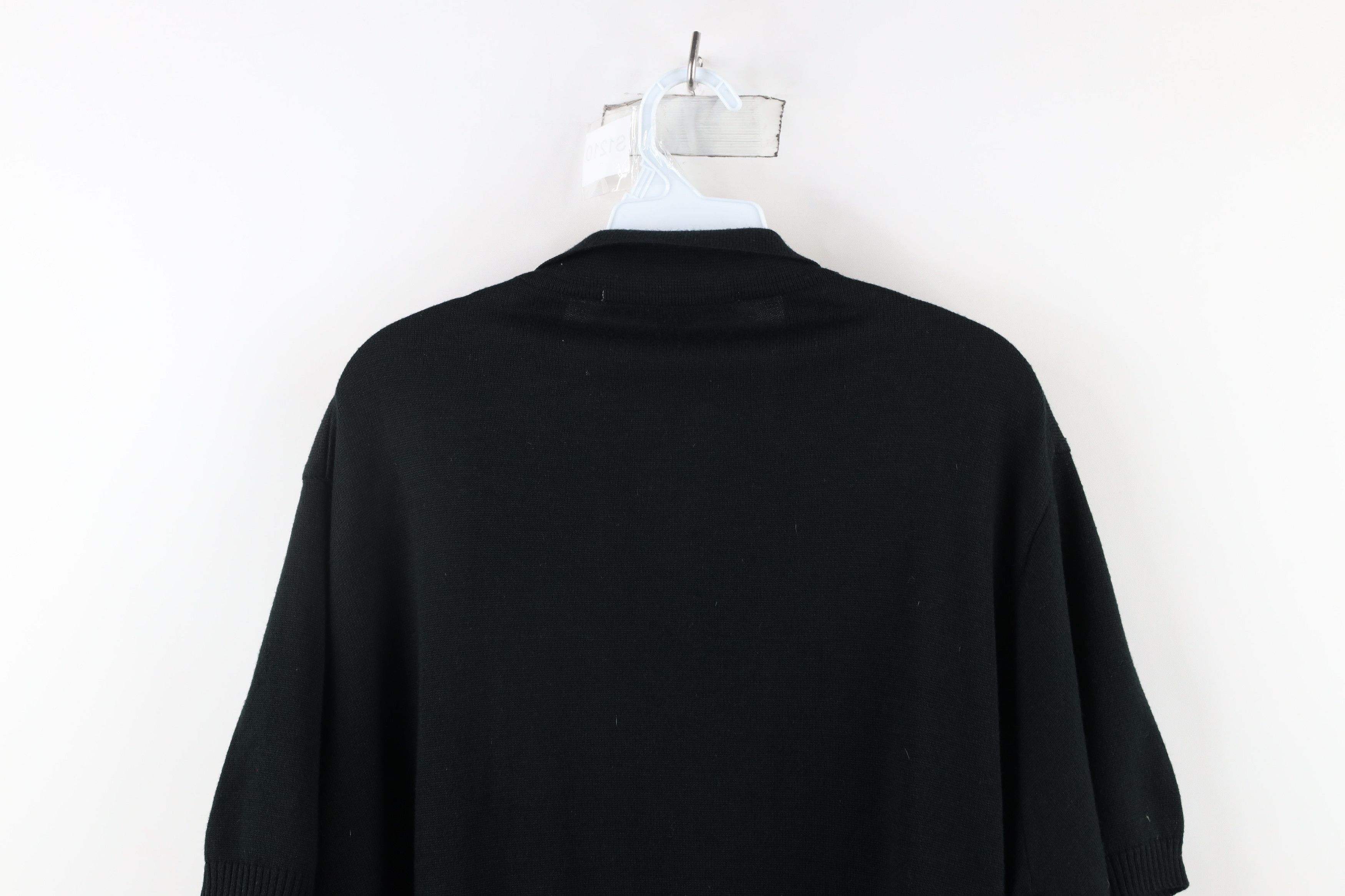 Vintage Vintage 90s Streetwear Checkered Knit Half Zip Pullover Polo Size US XL / EU 56 / 4 - 10 Thumbnail