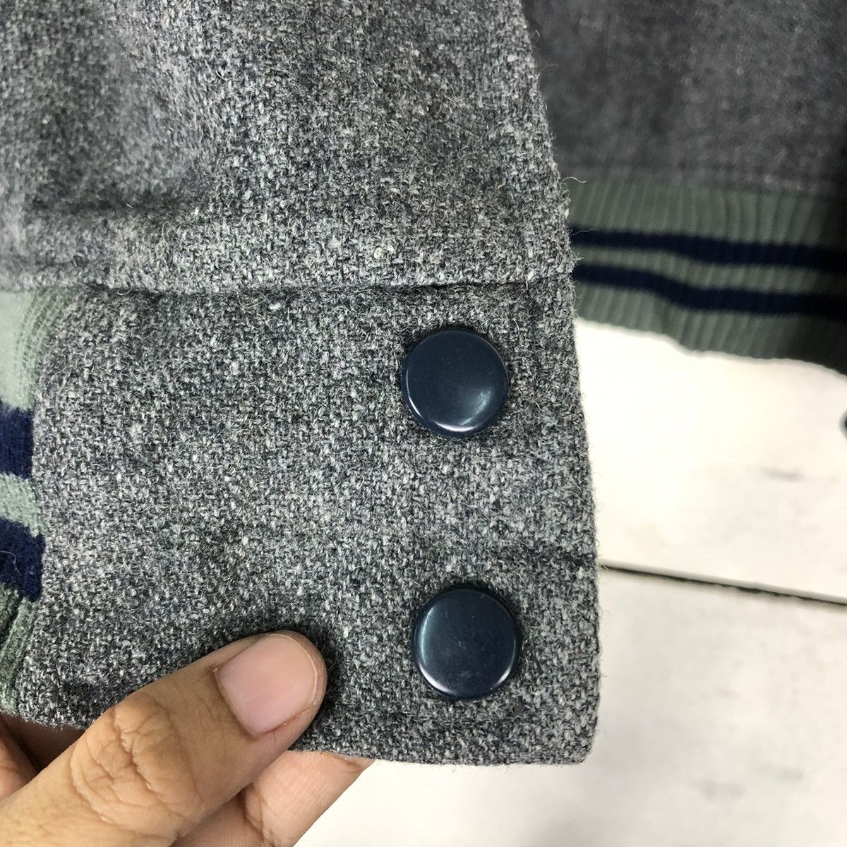 Japanese Brand × Vintage 📌VINTAGE WOOL VARSITY BOMBER JACKET VILLAGE GATE JAPAN Size US S / EU 44-46 / 1 - 17 Thumbnail