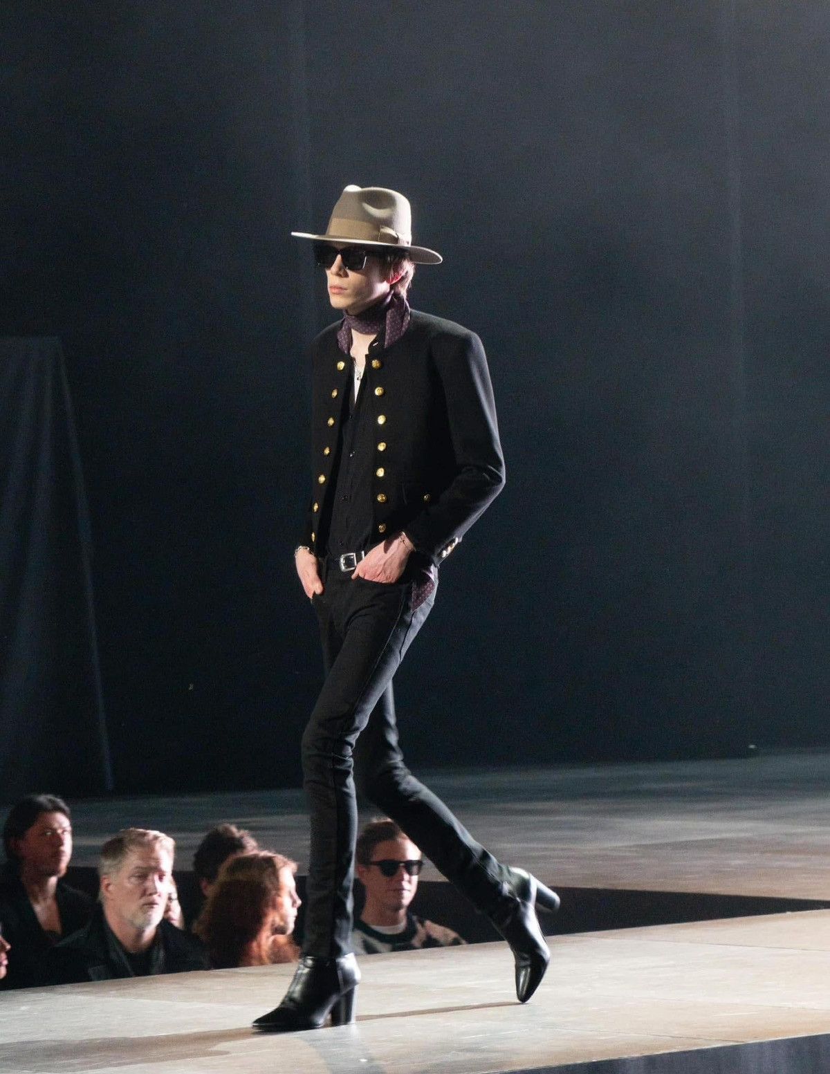 Celine CELINE FW23 Black Wool Chasseur Jacket – Runway Look 40 Size US L / EU 52-54 / 3 - 3 Thumbnail