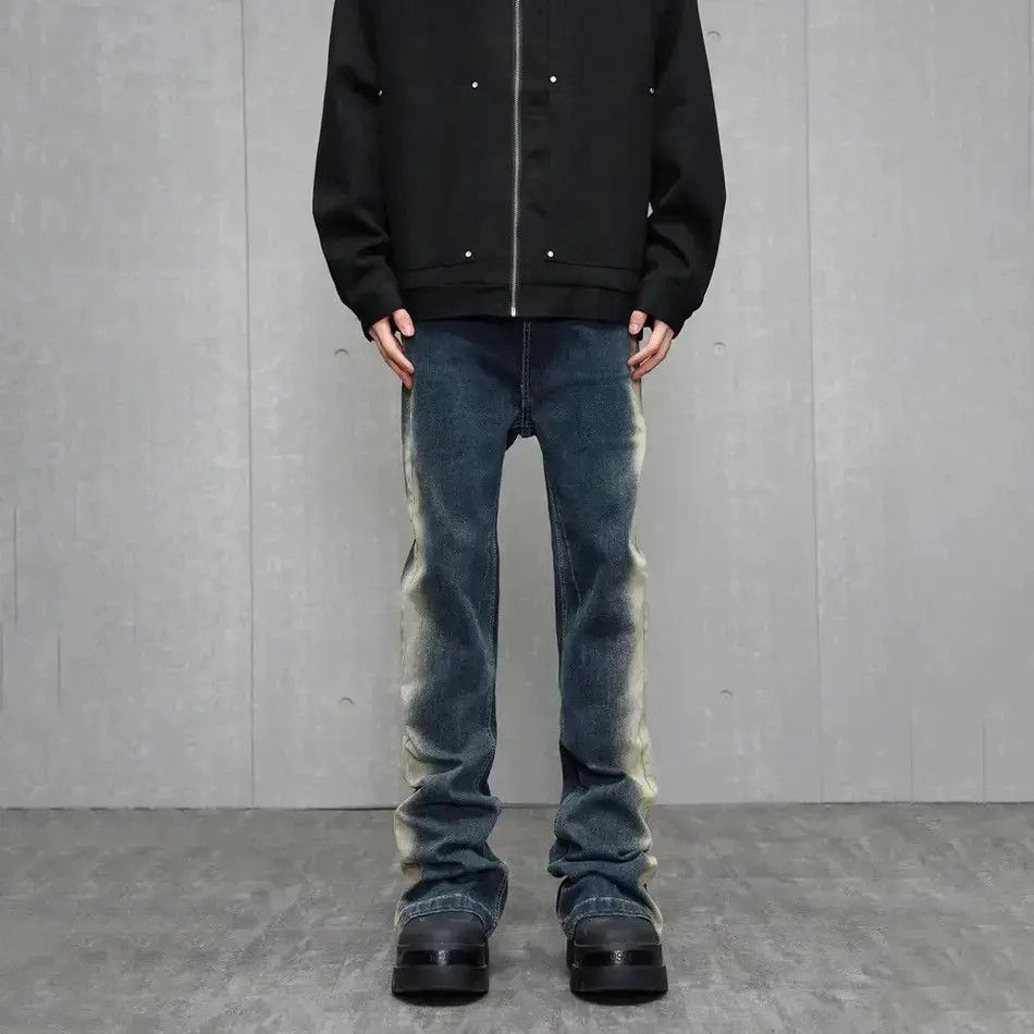 Japanese Brand × Jean Slim Flared Streetwear Vintage Design Jeans Size US 30 / EU 46 - 2 Thumbnail