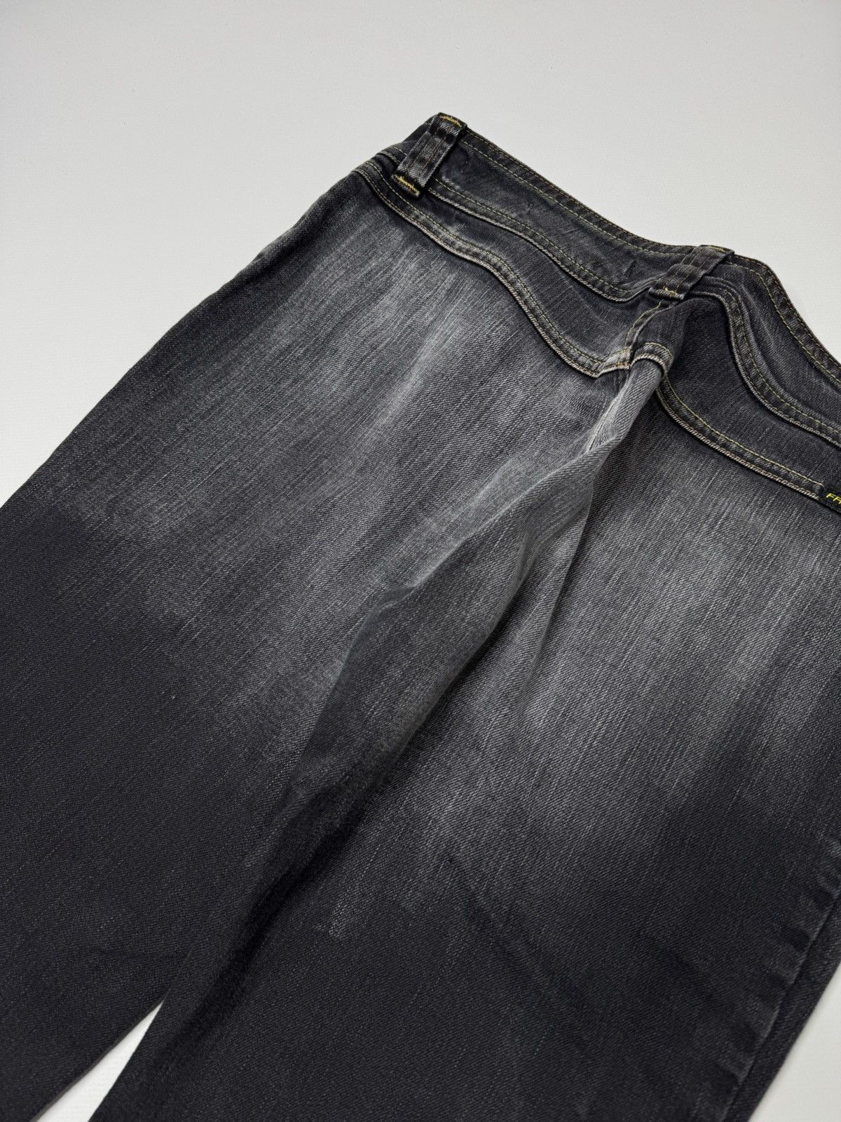 Vintage Vintage avant garde black flared jeans bootcut swag sk8 drip Size 32" / US 10 / IT 46 - 6 Thumbnail