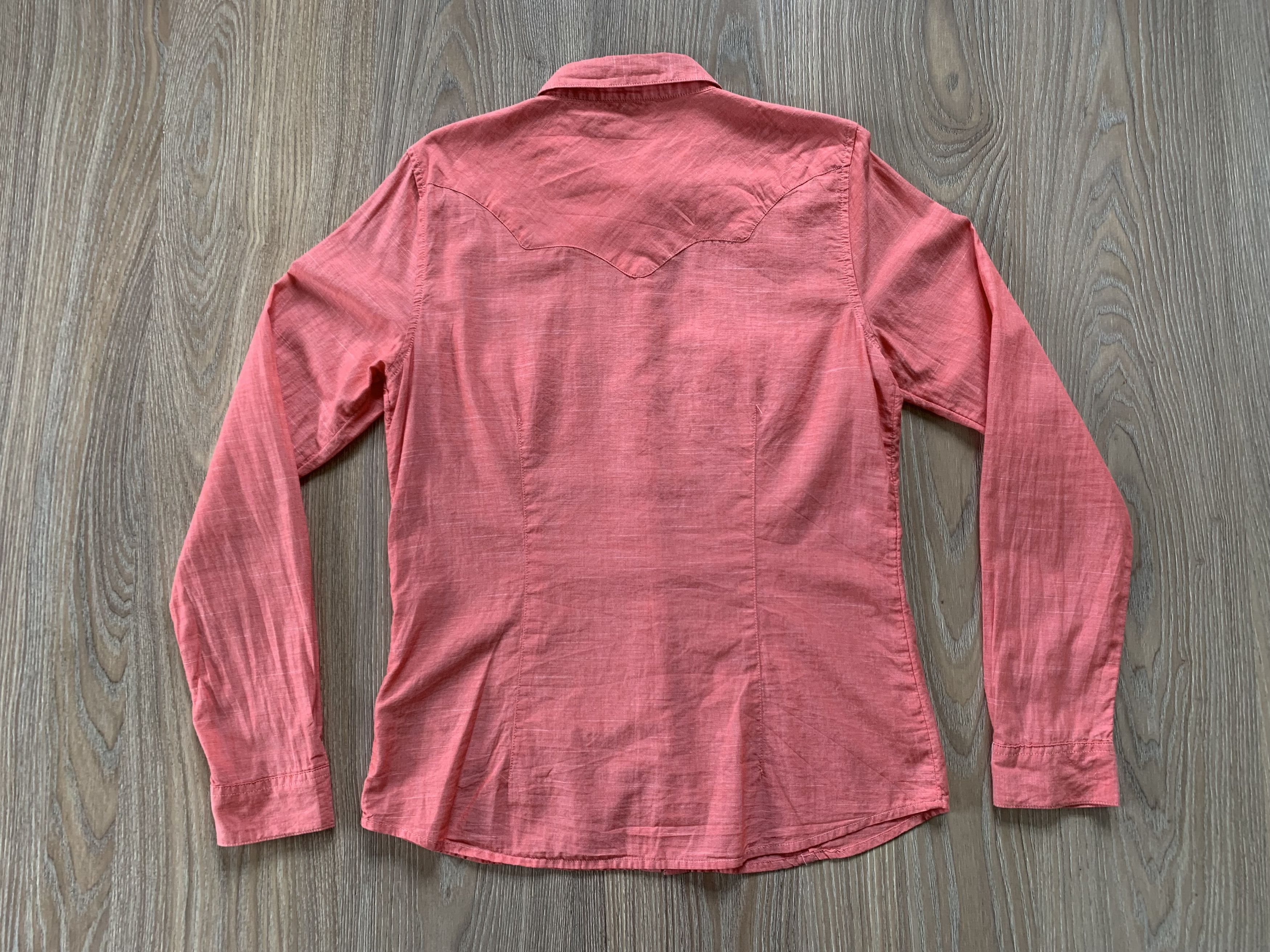 Wrangler Wrangler Coral Cotton Snap Button Western Shirt Size L / US 10 / IT 46 - 3 Thumbnail