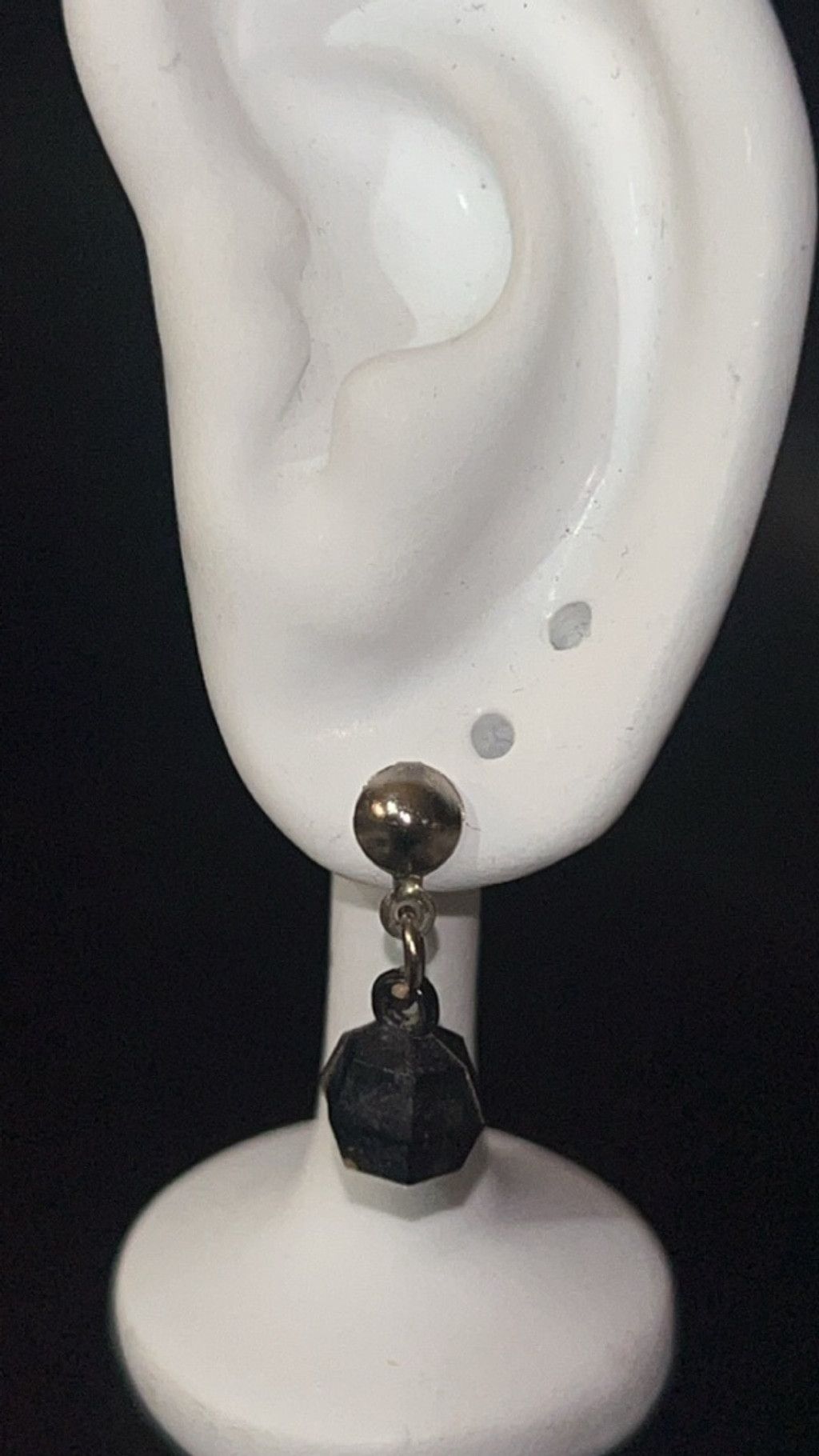 The Unbranded Brand Women's Unbranded Black & Silver Beaded Drop Earrings Size ONE SIZE - 1 Thumbnail