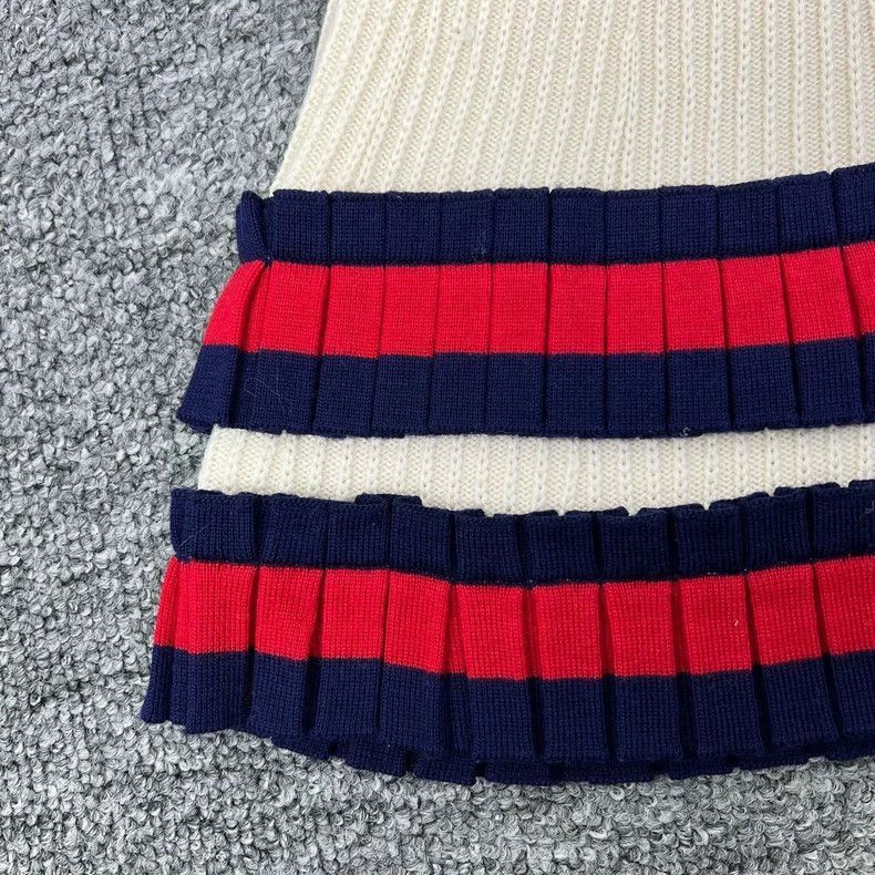 Gucci Gucci Knit Wool Skirt with Stripes-2506 Size 23" - 3 Thumbnail