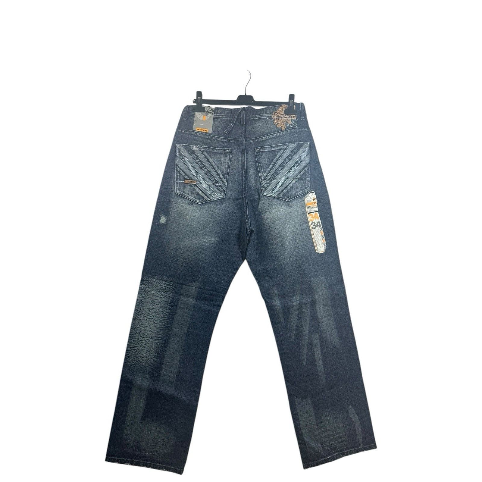 Akademiks Vintage Akademiks Jeans Mens Black Denim Baggy Wide Leg Hip Size US 34 / EU 50 - 3 Thumbnail