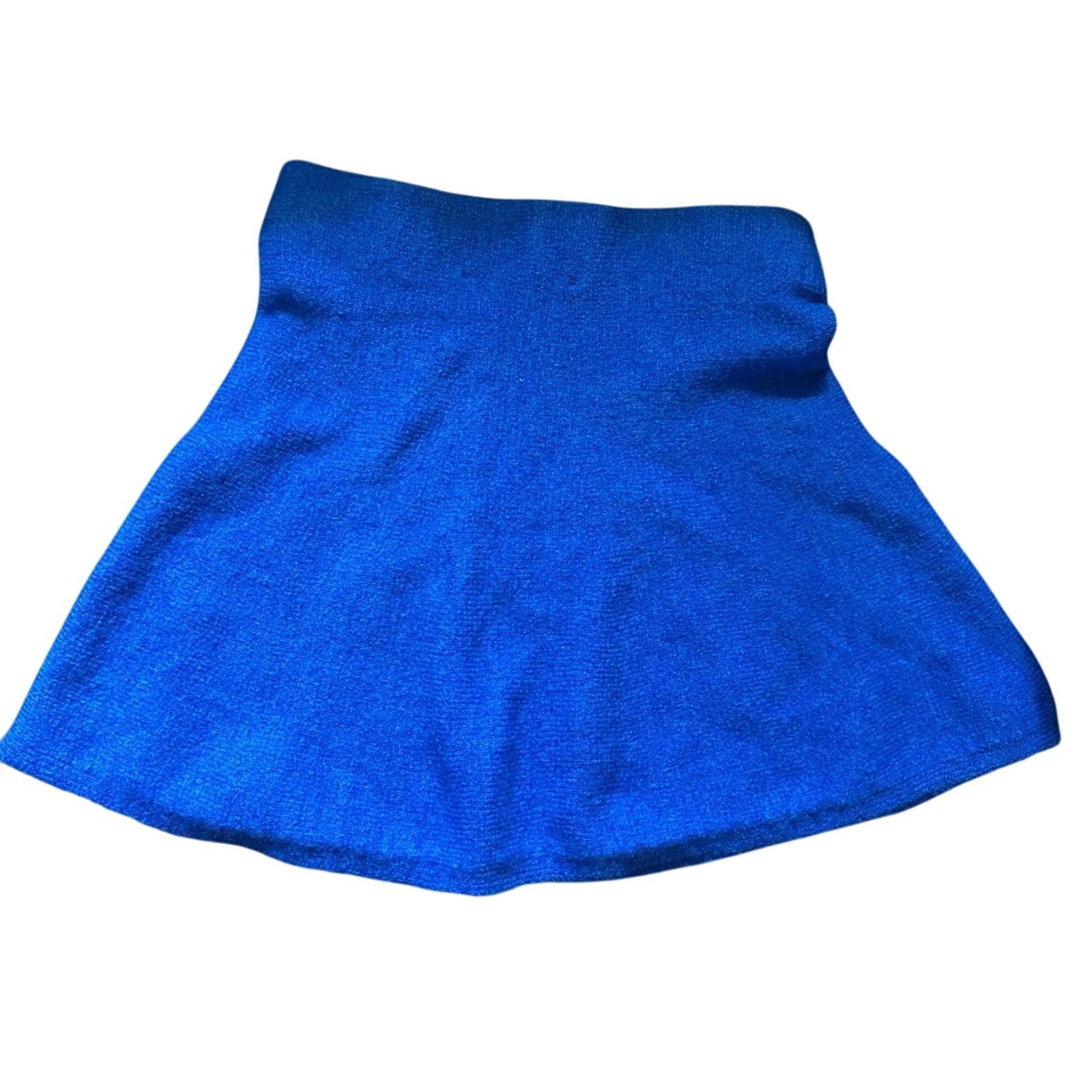 Mango Mango Blue Mini Skirt Klein - Size Small (S) - New with Tags Size 26" / US 2 / IT 38 - 1 Thumbnail