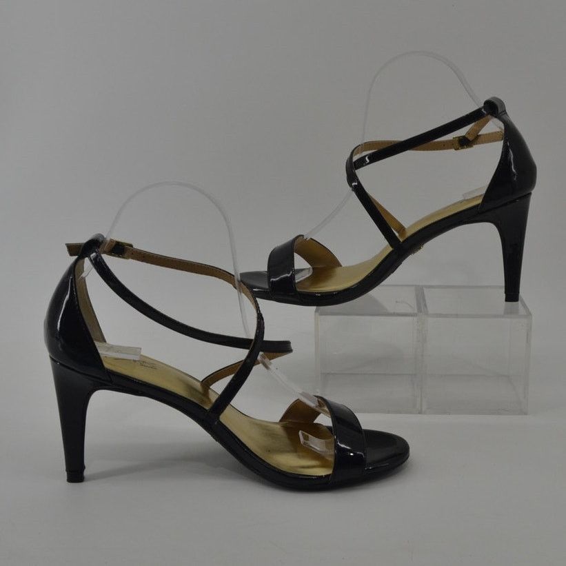 Other Thalia Sodi Darria2 Black Patent Leather Sandals Heels 8.5 Size US 8.5 / IT 38.5 - 5 Thumbnail