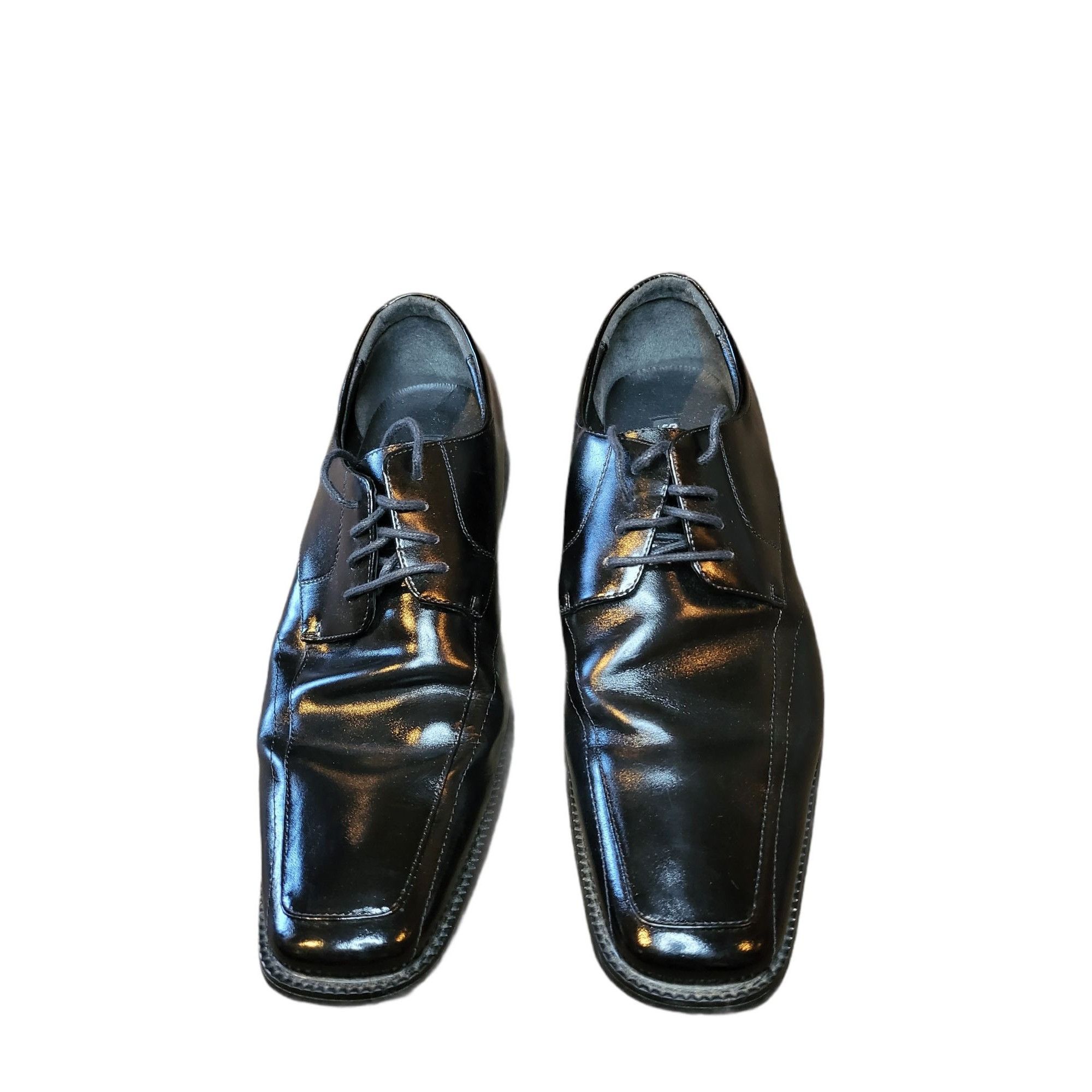 Stacy Adams Stacy Adams Cassidy Moc Toe Oxford Shoes Men Sz 12M Black Le Size US 12 / EU 45 - 3 Thumbnail