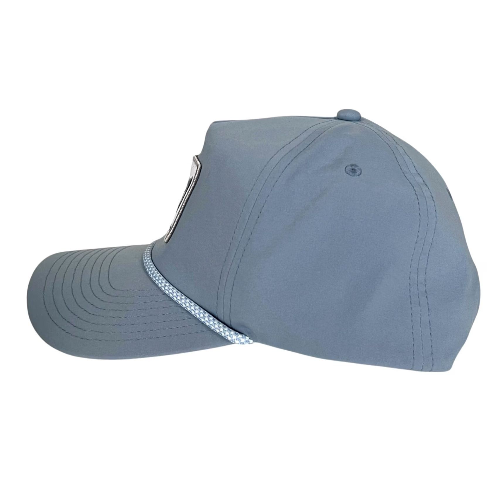 Vintage Mugsy Jeans Hat Snapback Blue Logo Patch Rope Adjustable Casual Mens One Size Unisex Adults Size US 35 - 3 Thumbnail