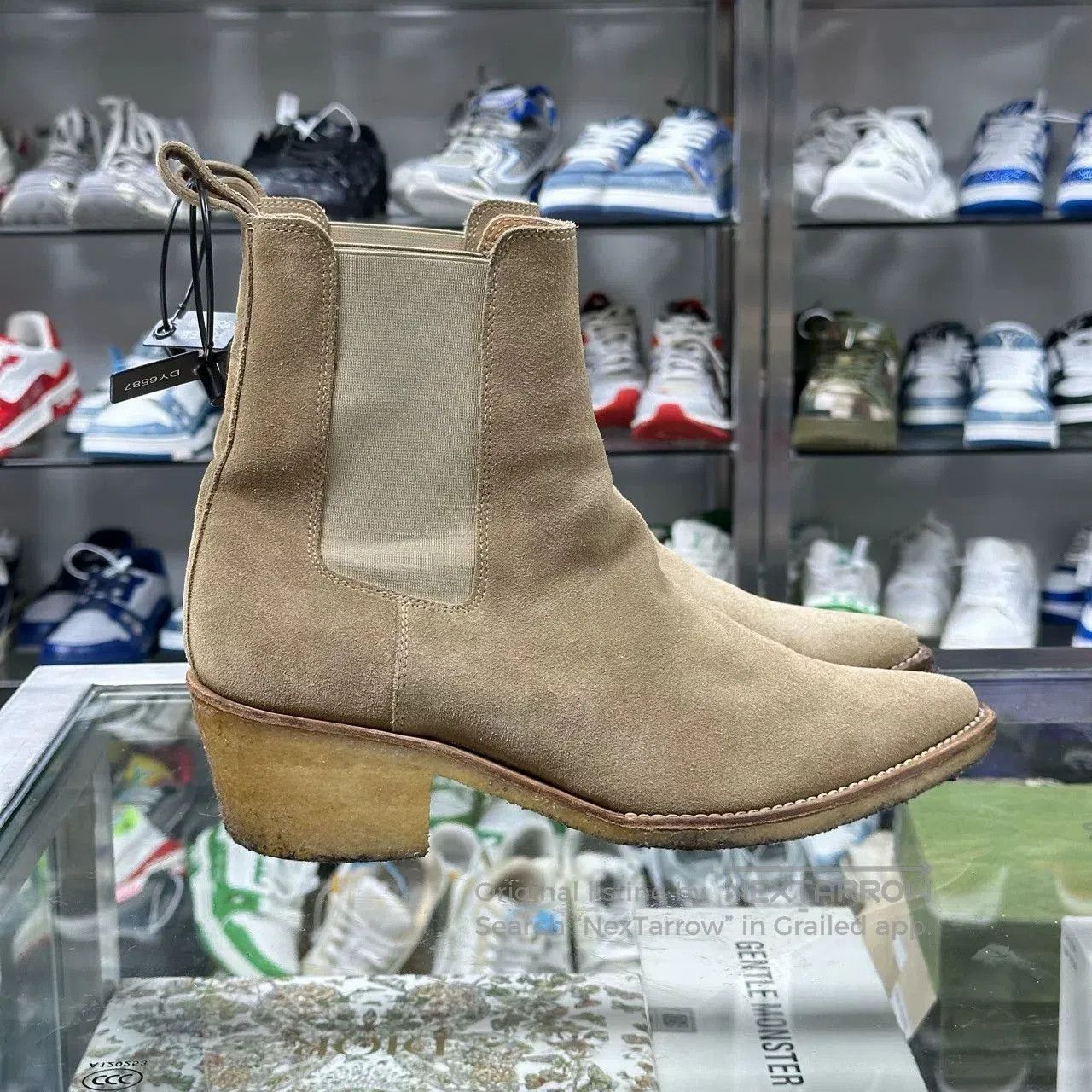 Amiri amiri suede chelsea boots with rubber sole. Size US 8 / EU 41 - 4 Thumbnail