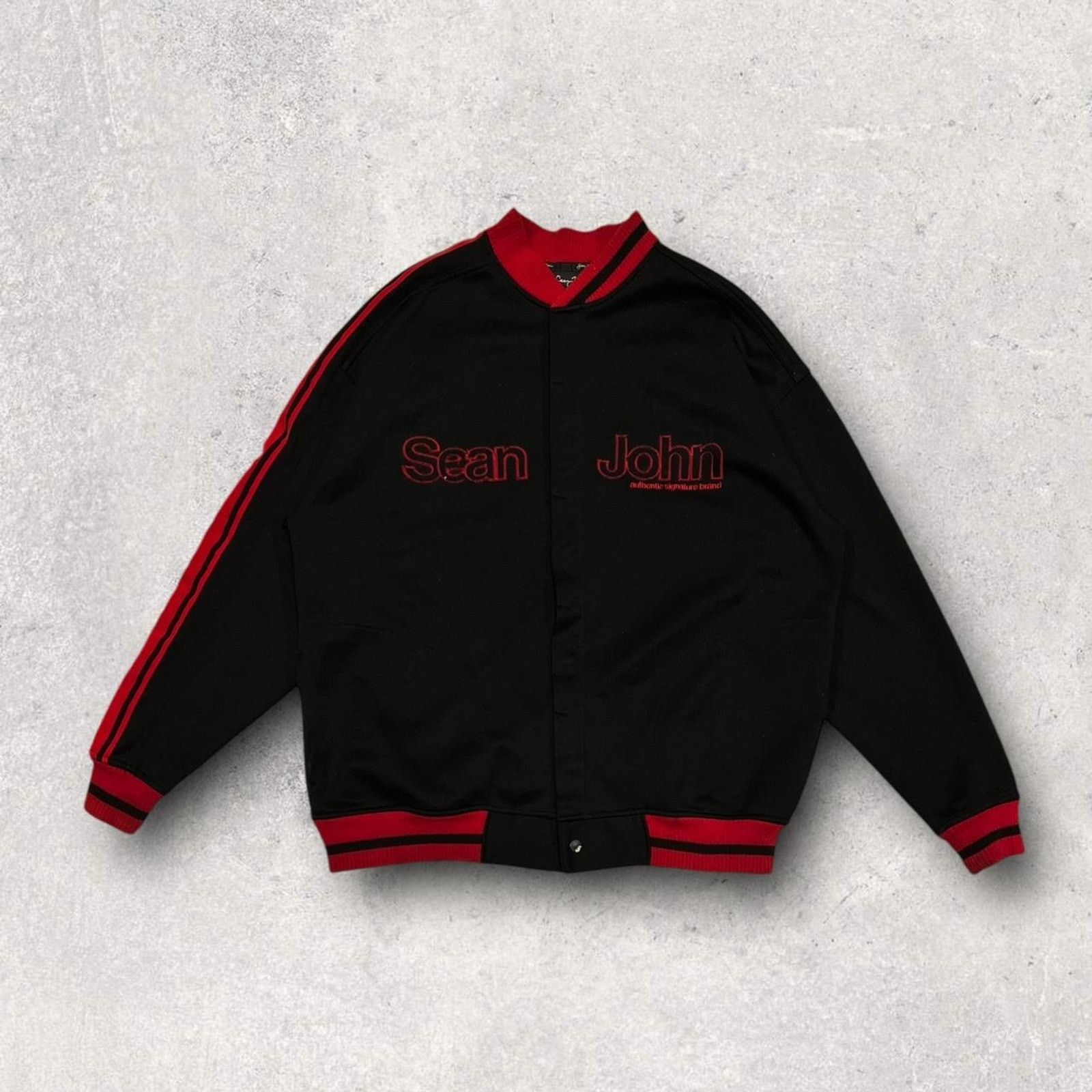 Sean John Sean John Vintage (90’s) Embroidered Logo Snap Button Jacket Size US XL / EU 56 / 4 - 1 Thumbnail