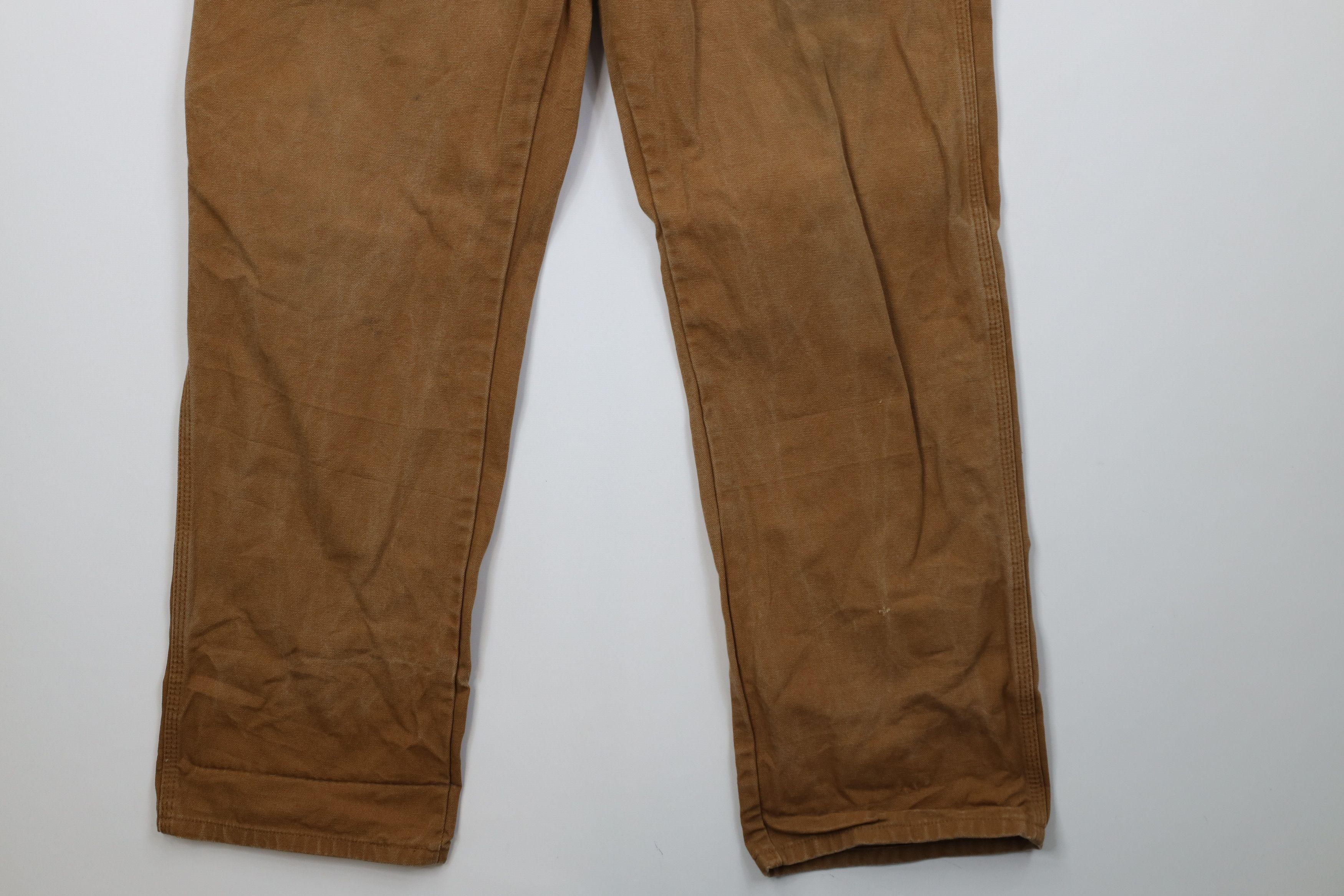 Dickies Vintage Y2K Dickies Canvas Wide Leg Dungaree Pants Brown Size US 36 / EU 52 - 4 Thumbnail