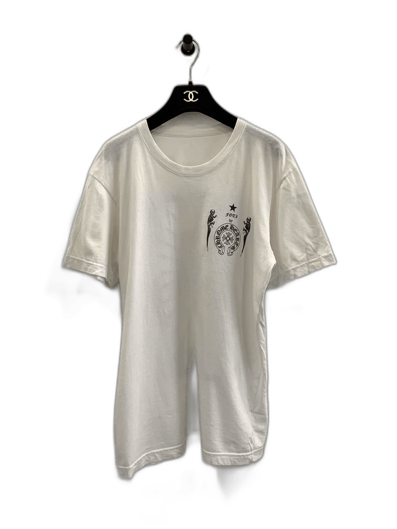 Chrome Hearts Chrome Hearts White Foti Skull Short Sleeve Tee Size M / US 6-8 / IT 42-44 - 1 Thumbnail