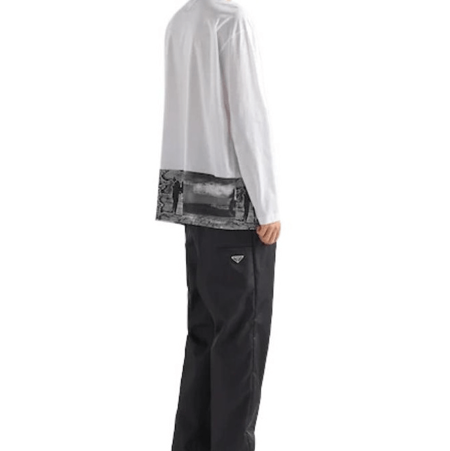 Prada Prada Long Sleeve T-shirt Size US M / EU 48-50 / 2 - 6 Thumbnail