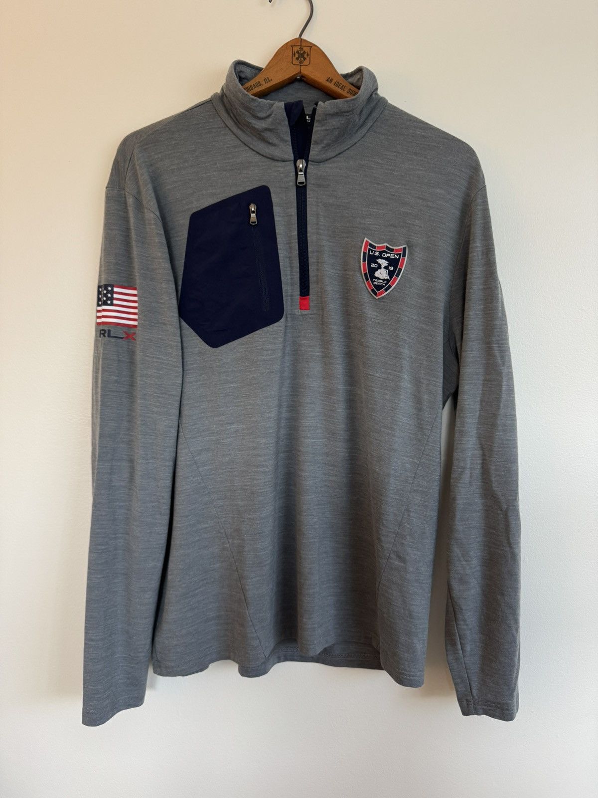 RLX Ralph Lauren RLX Ralph Lauren 2019 U.S. Open Pebble Beach Quarter-Zip Size US M / EU 48-50 / 2 - 1 Thumbnail