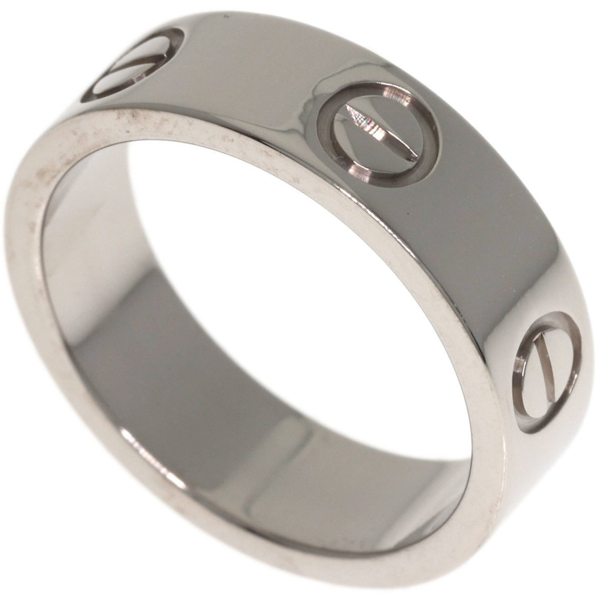 Cartier Cartier Love Ring #51, 18K White Gold, Women's Ring, CARTIER Size ONE SIZE - 1 Thumbnail