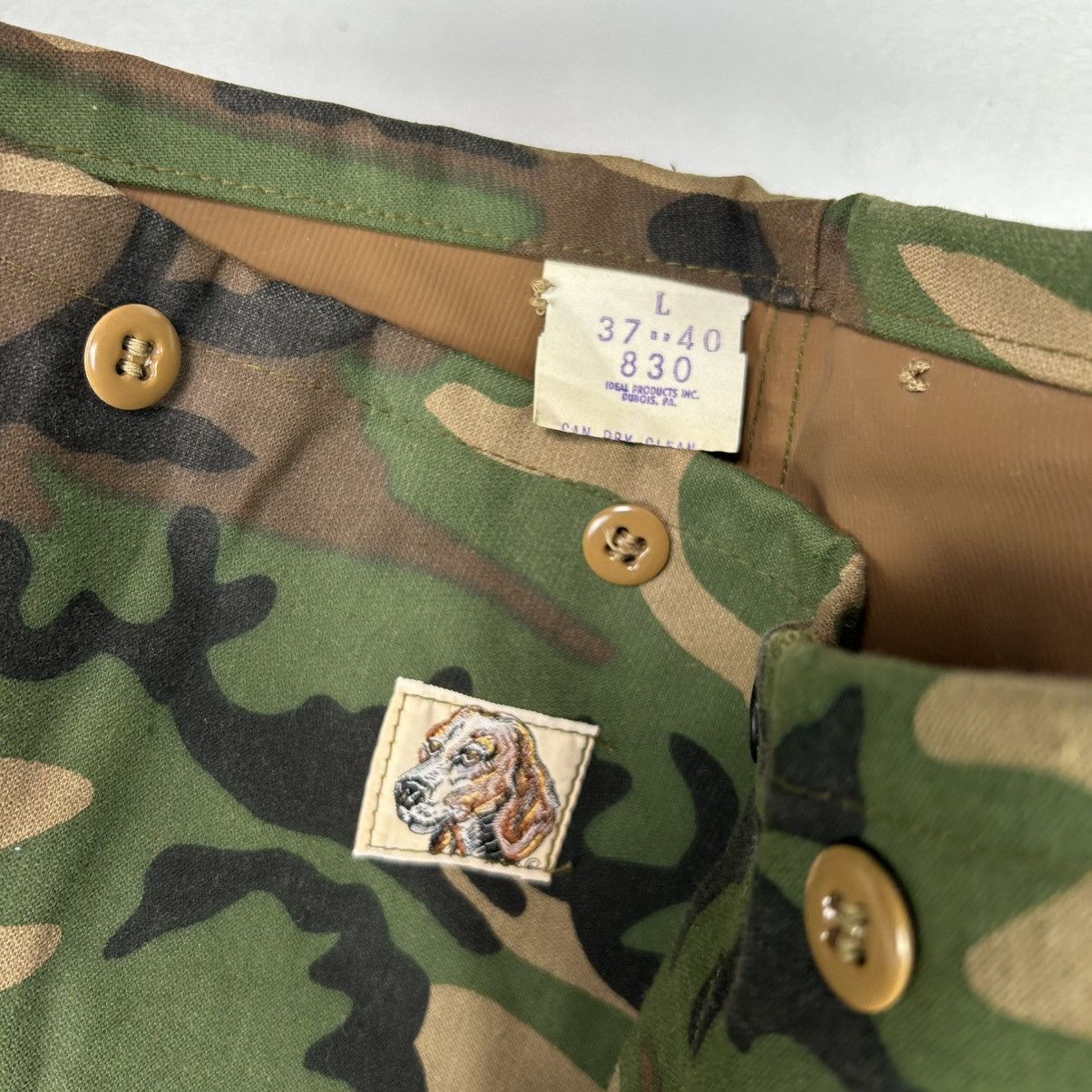 Vintage IDEAL CAMOUFLAGE RUBBERIZED COATED HUNTING PANTS SZ L Size US 38 / EU 54 - 4 Thumbnail
