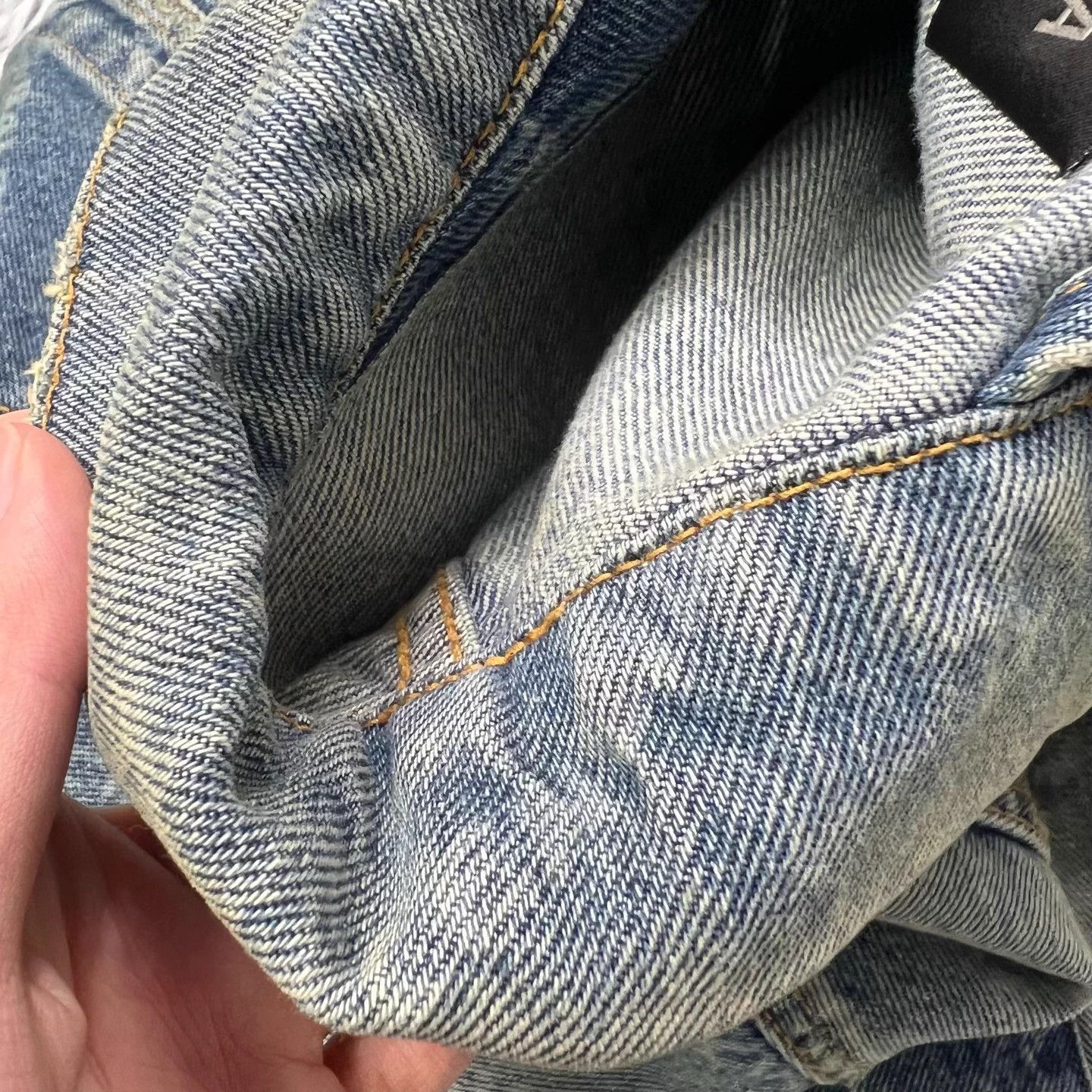 Balenciaga Balenciaga Destroyed Denim All-Over Print Jacket XS NEW Size US XS / EU 42 / 0 - 7 Thumbnail