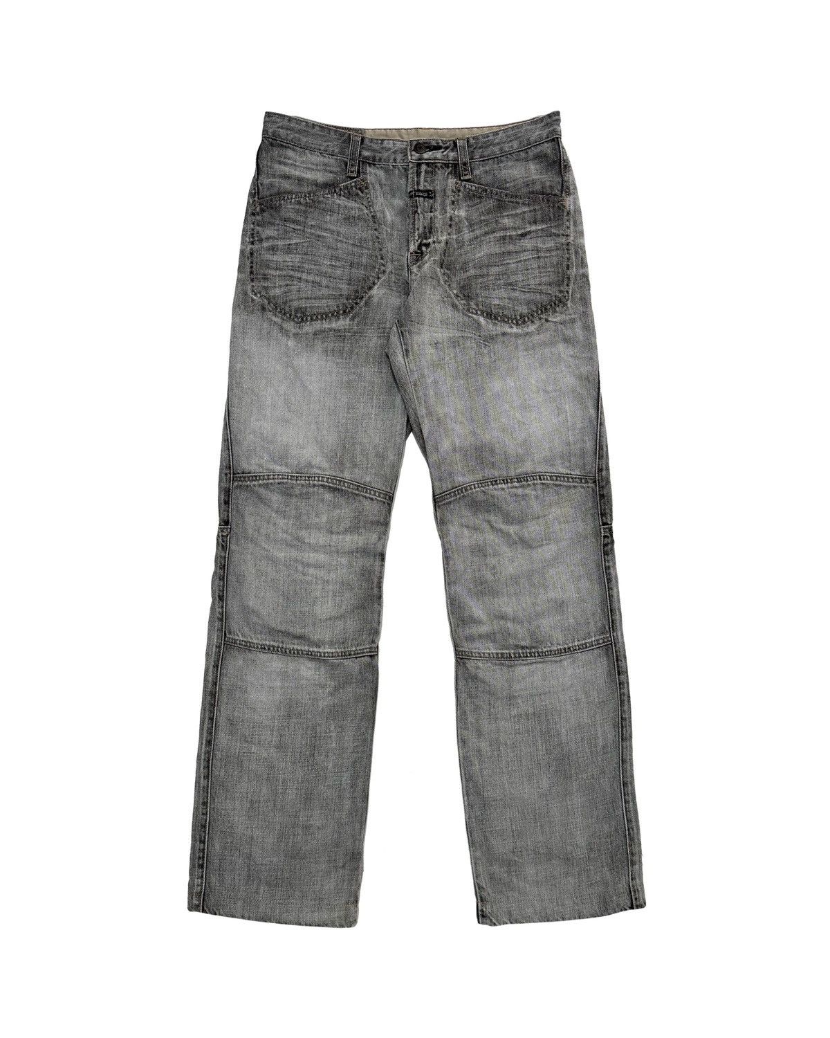 Marithe + Francois Girbaud × Vintage Marithe Francois Girbaud Biker Denim Jeans Size US 31 - 1 Thumbnail