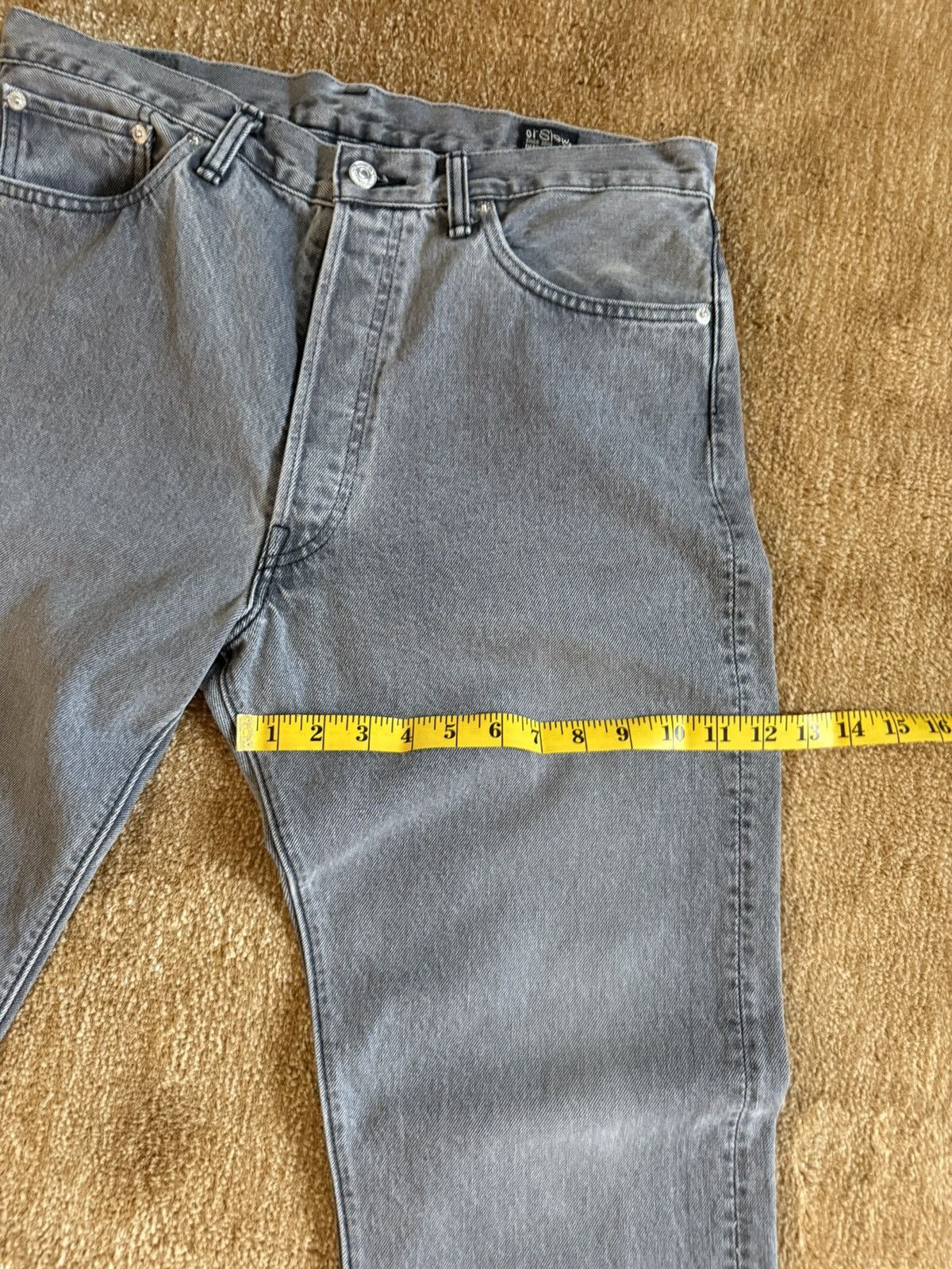 Orslow Orslow 105 90’s Black Denim Bleach Size US 34 / EU 50 - 5 Thumbnail
