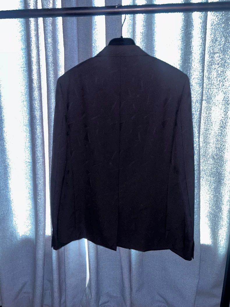 Saint Laurent Paris Saint Laurent Paris 2016 SS Inverted Triangle Dark Line bla Size 48R - 2 Thumbnail