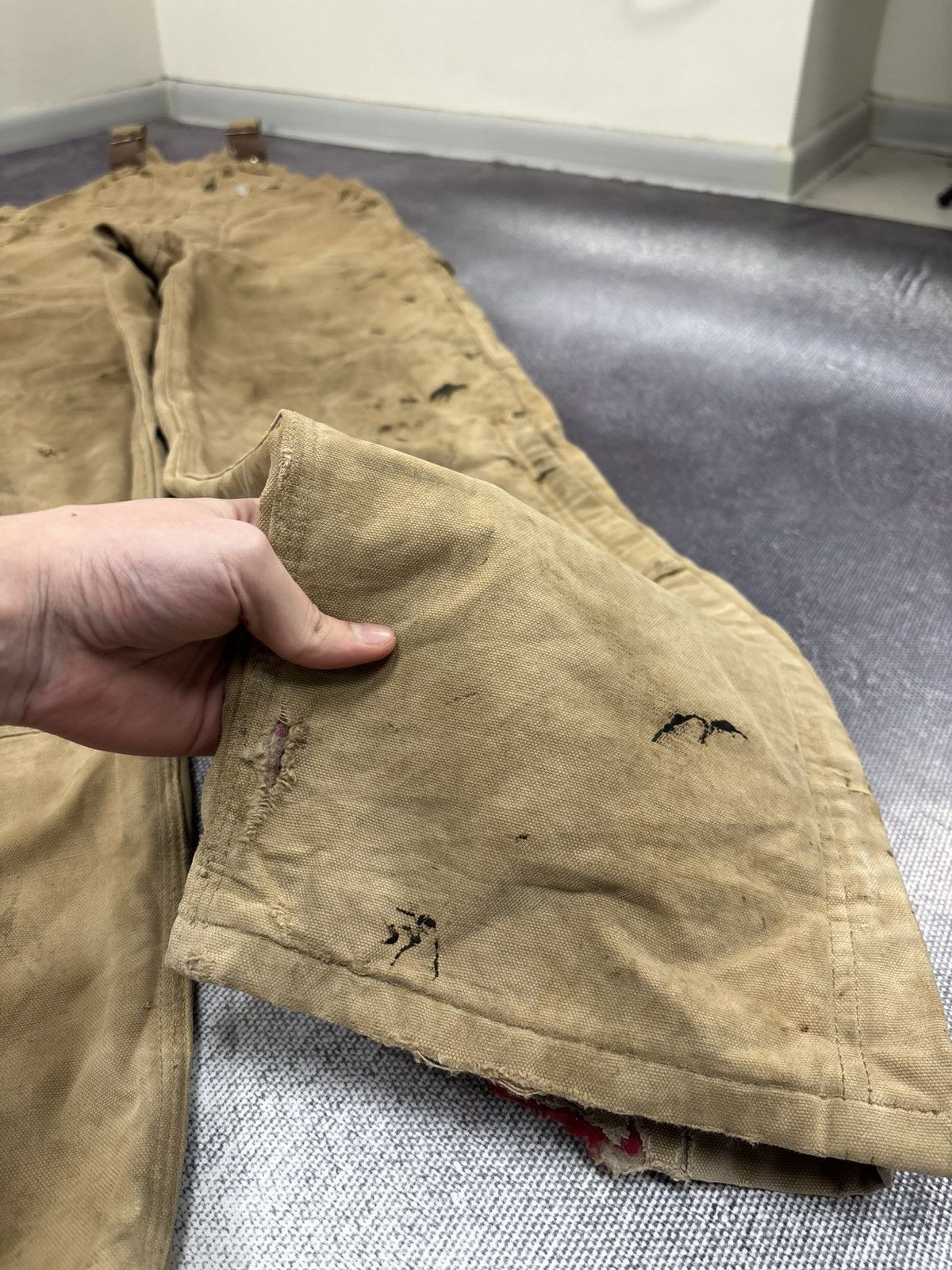 Carhartt Vintage Carhartt 1990s Duck Canvas Double Knee Bib Overalls Size US 34 / EU 50 - 6 Thumbnail
