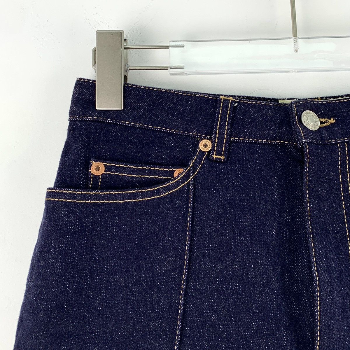Givenchy Givenchy Dark Blue Denim Shorts With Logo Leather Tag K26WX Size 26" / US 2 / IT 38 - 3 Thumbnail