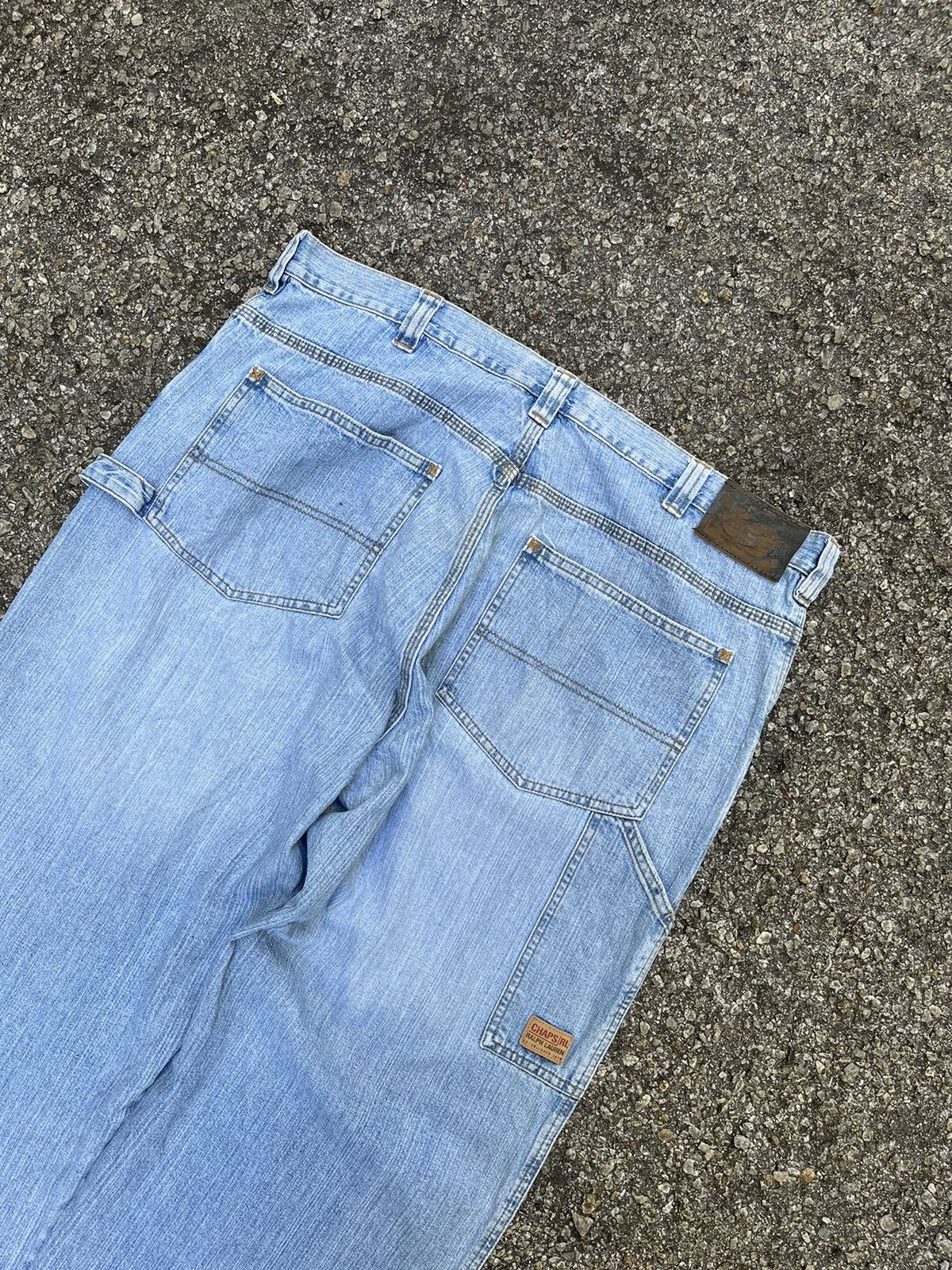 Polo Ralph Lauren × Vintage BAGGY JEANS POLO RALPH LAUREN CARPENTER DENIM SKATER JNCO Size US 38 / EU 54 - 12 Thumbnail