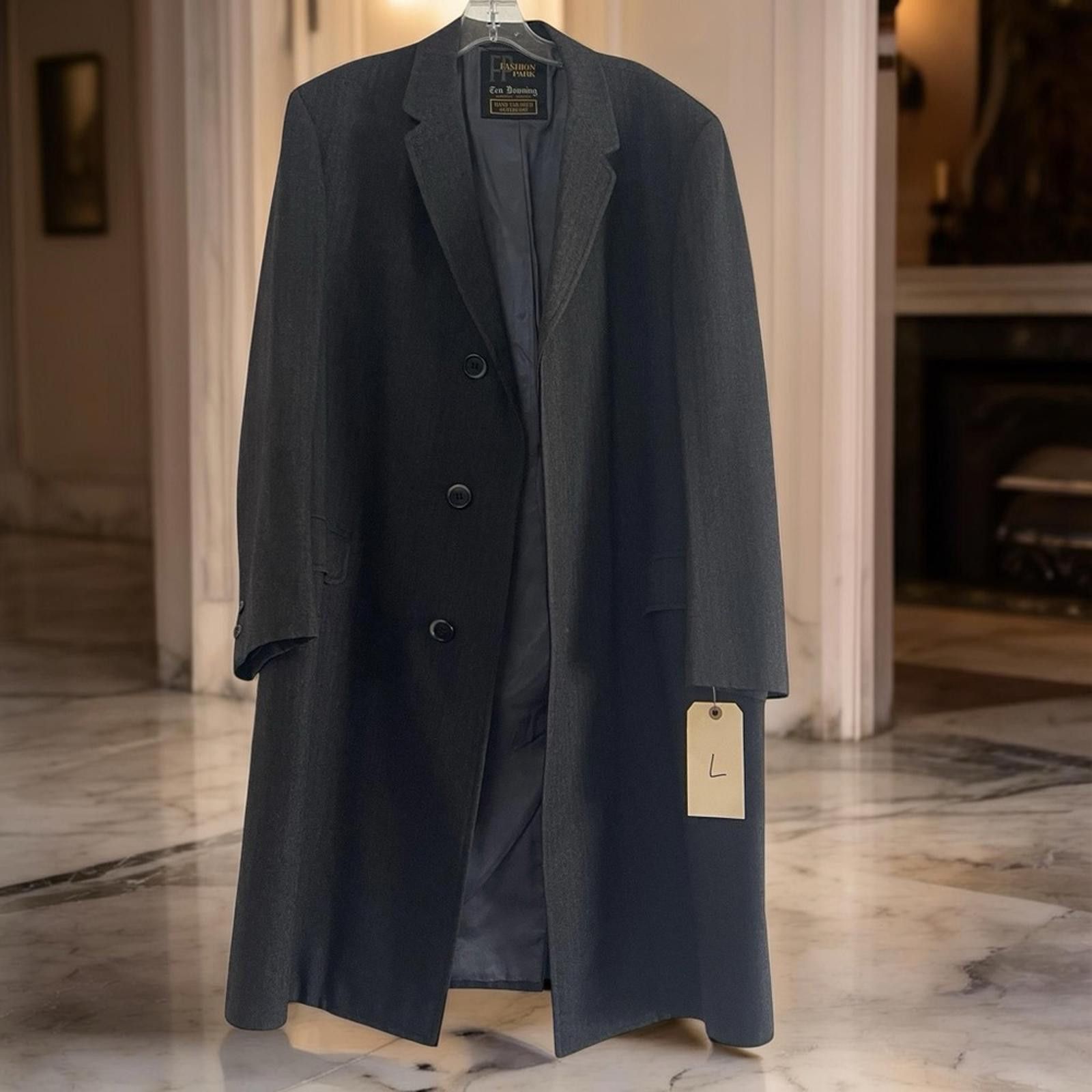 Other Fashion Park Hand Tailored Luxury Black Overcoat size L Size US L / EU 52-54 / 3 - 1 Thumbnail