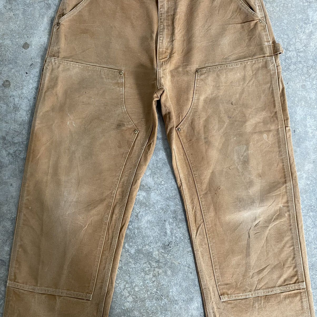 Carhartt Vintage Carhartt Double Knee Faded Tan Carpenter Pants Size US 39 - 7 Thumbnail