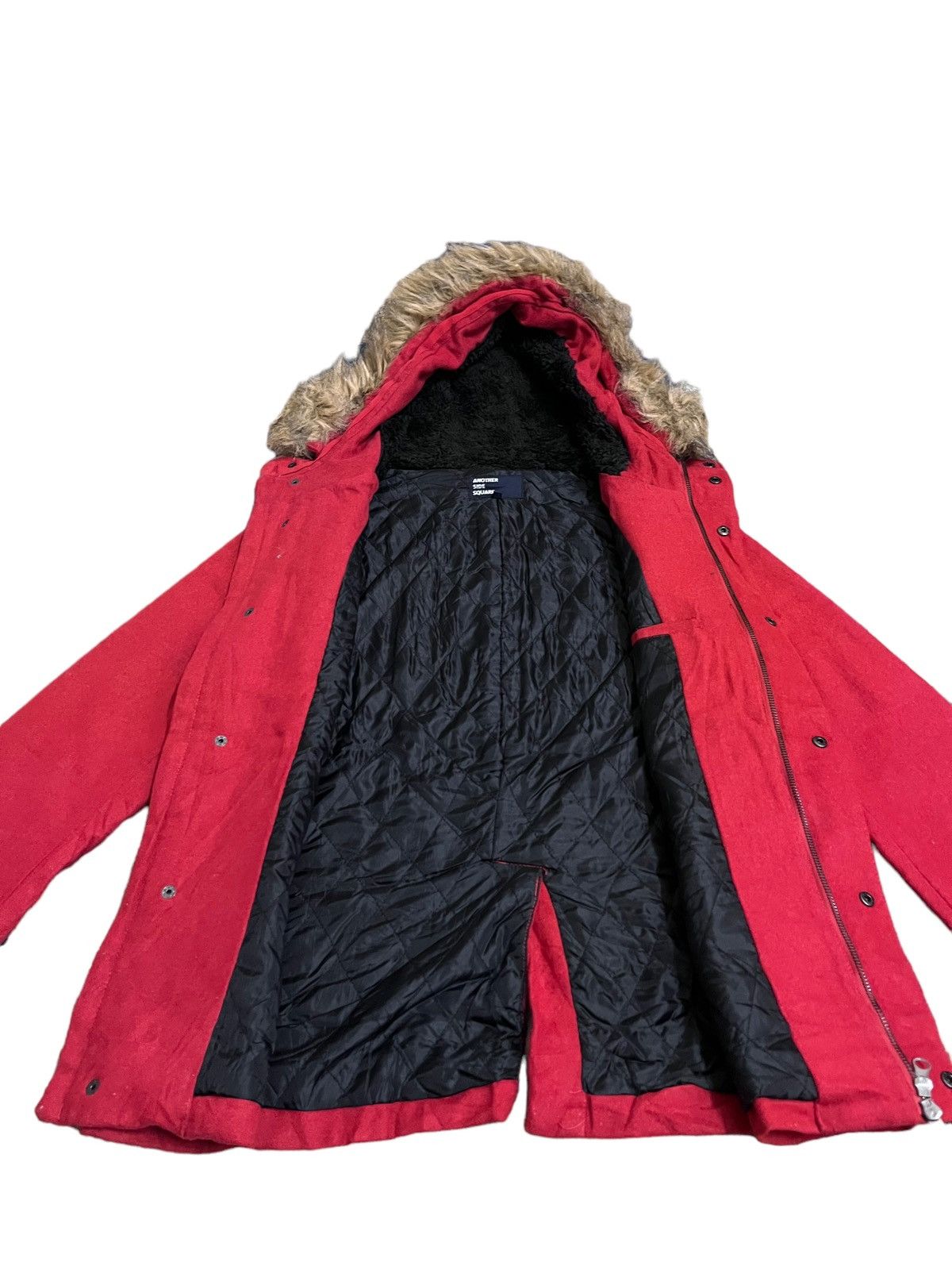 Seditionaries × Vintage Vintage Red Another Side Square Faux fur Style Jacket Size US M / EU 48-50 / 2 - 5 Thumbnail