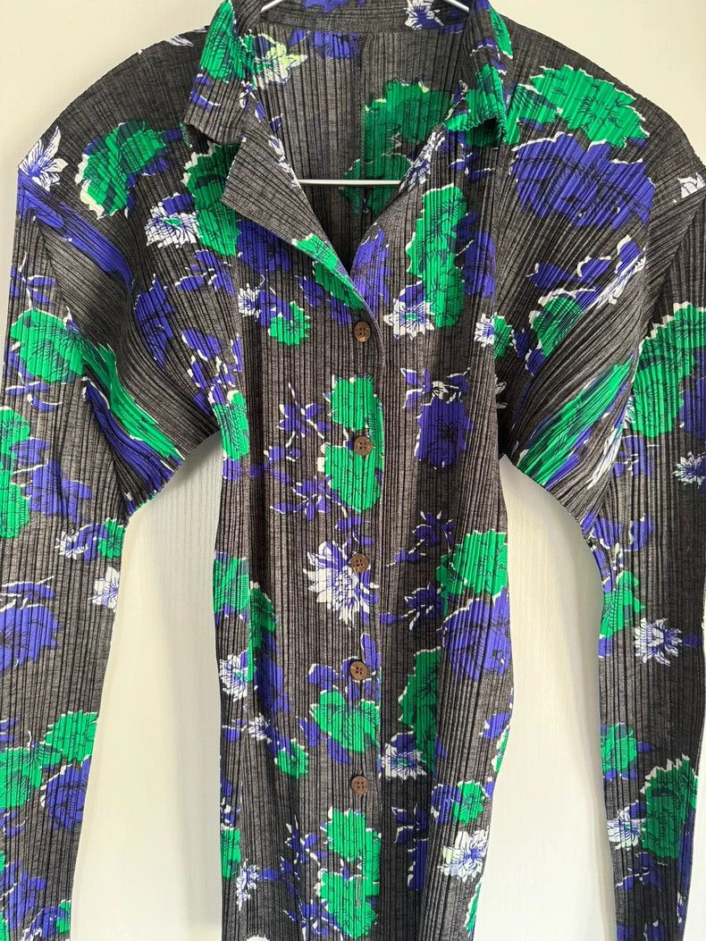 Issey Miyake issey miyake Vintage flower shirt 2505-Nextarrow Size M / US 6-8 / IT 42-44 - 2 Thumbnail