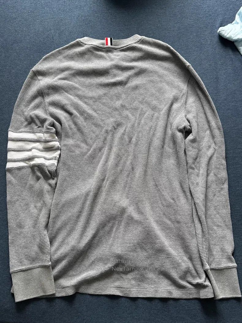 Thom Browne Thom Browne Waffle Long Sleeve Sweater Size US L / EU 52-54 / 3 - 5 Thumbnail
