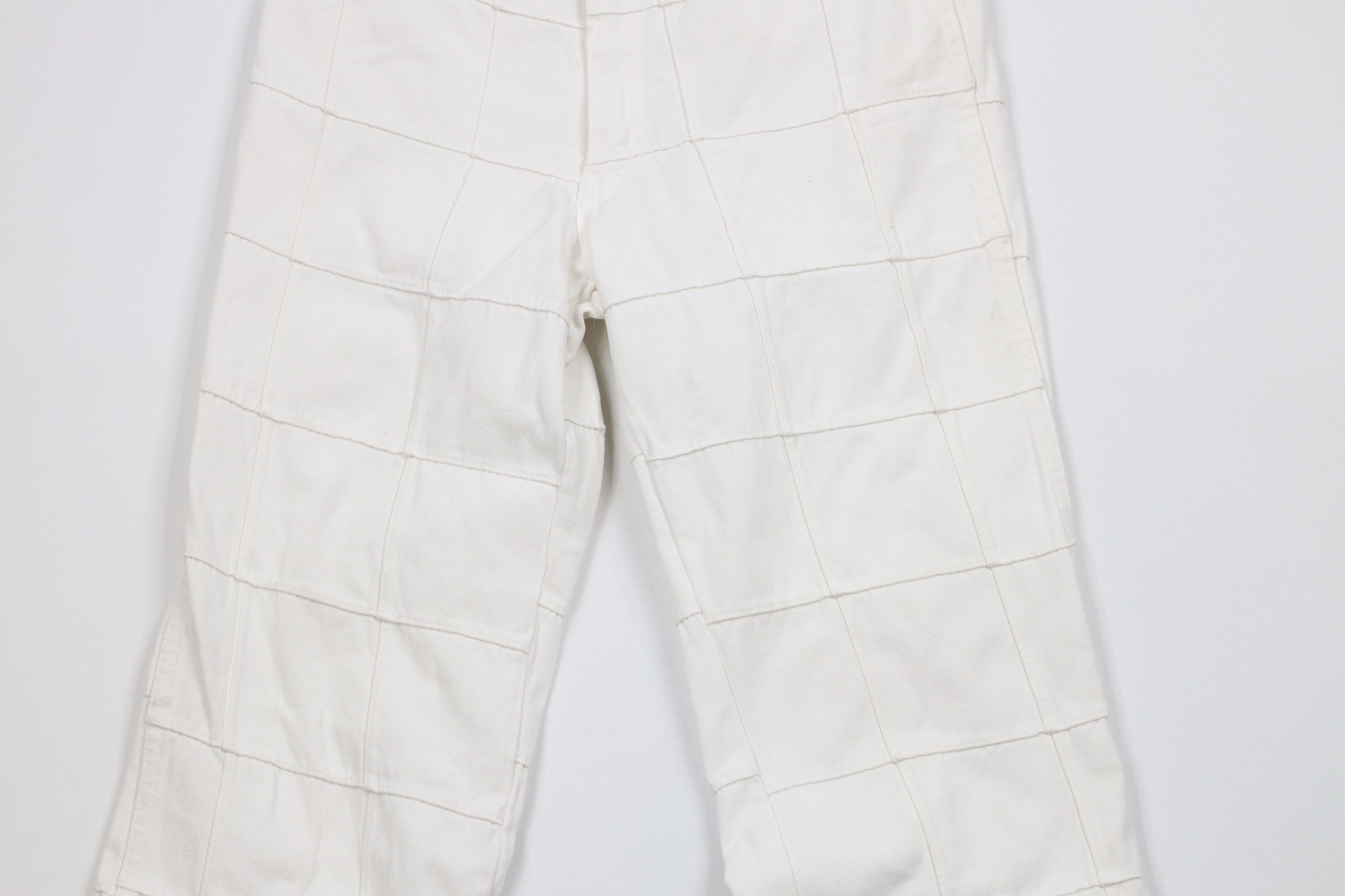 Vintage Vintage 70s Streetwear Patchwork Bell Bottoms Jeans White Size US 30 / EU 46 - 3 Thumbnail