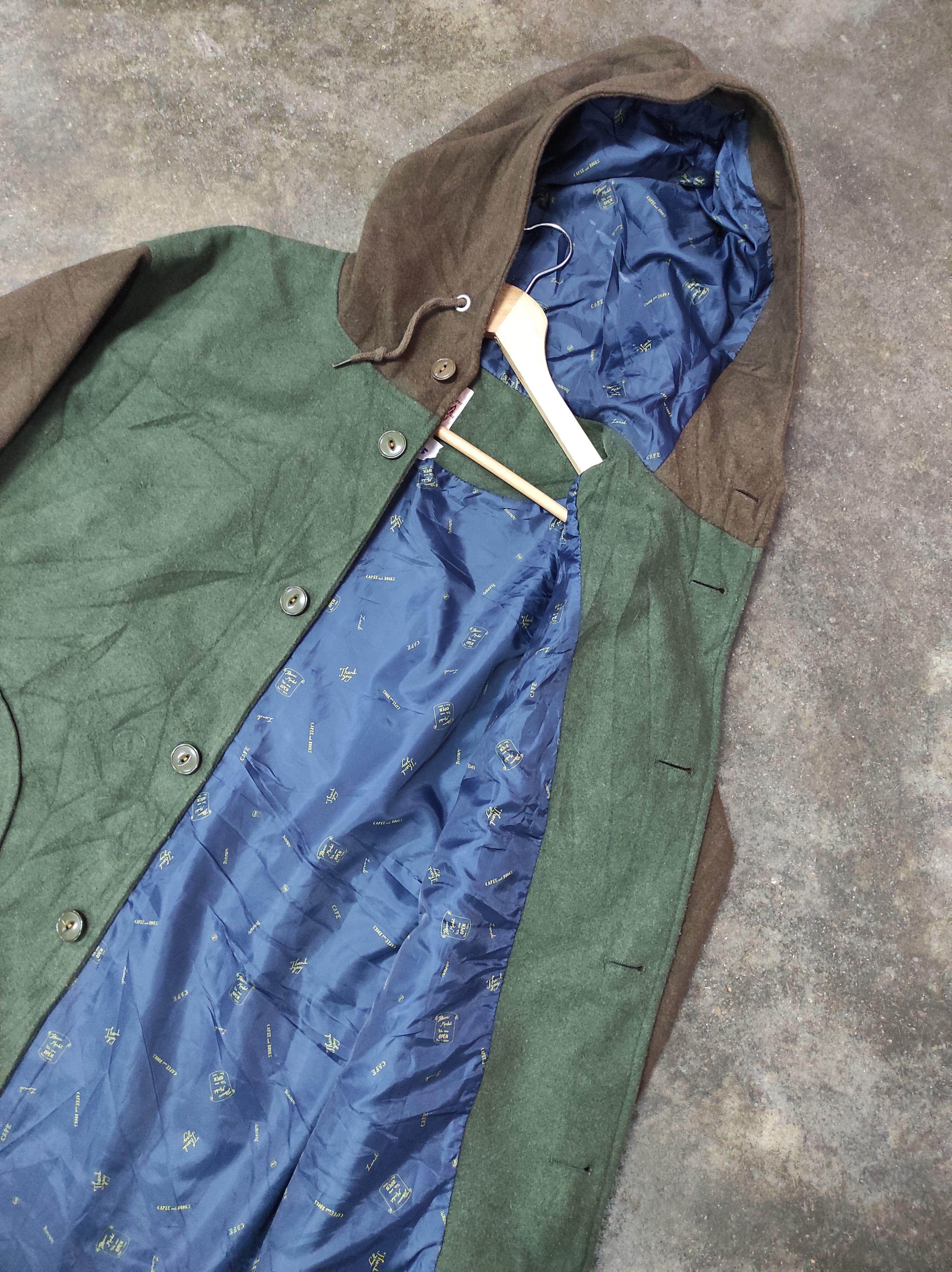 Japanese Brand POLPO VINTAGE ROYAL CANADIAN ARMY CADET OVERCOAT HOODED Size US M / EU 48-50 / 2 - 7 Thumbnail