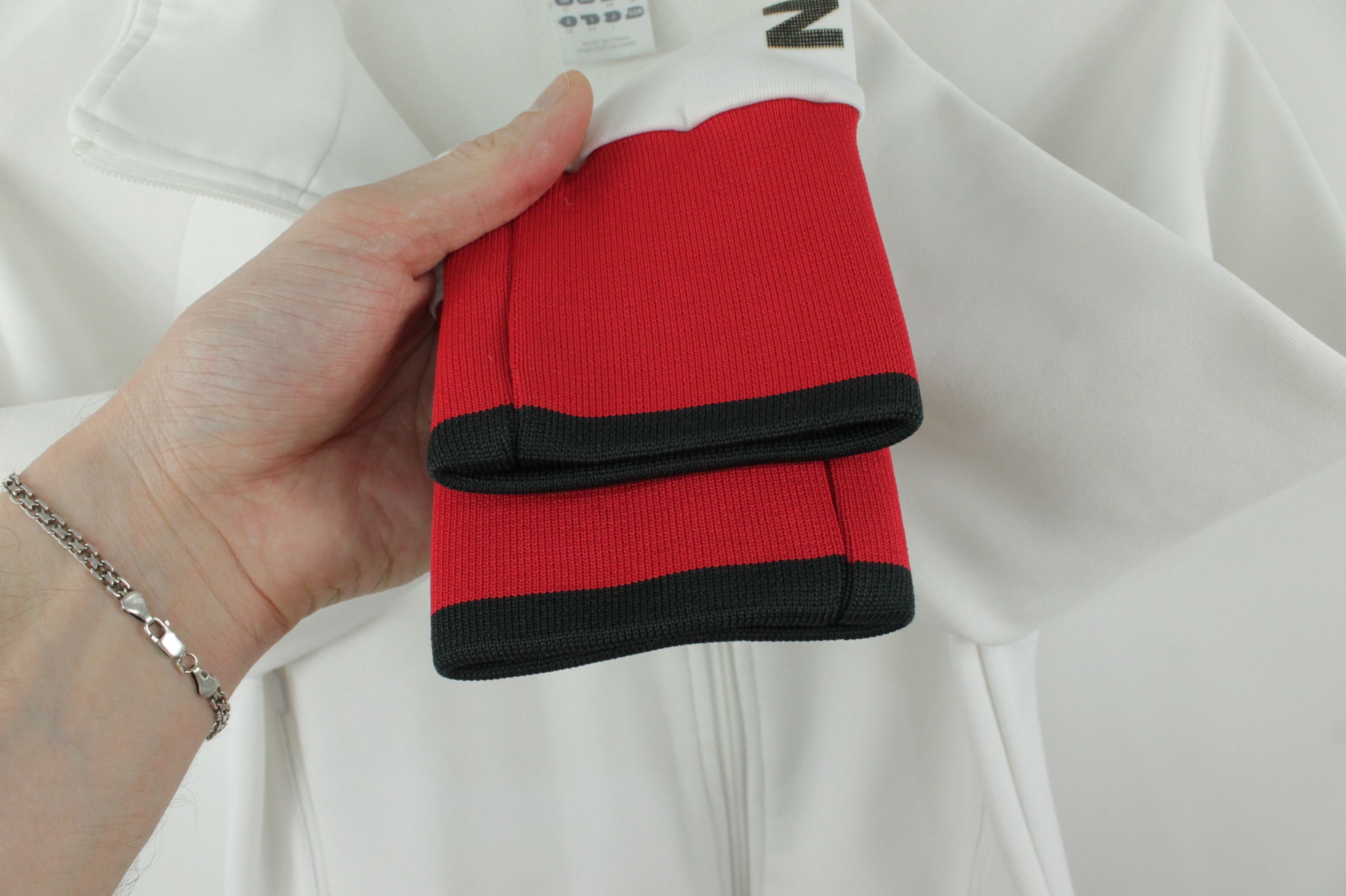 Adidas y2k Adidas AC Milan Full Zip White/Red Track Top Women's Size M / US 6-8 / IT 42-44 - 6 Thumbnail