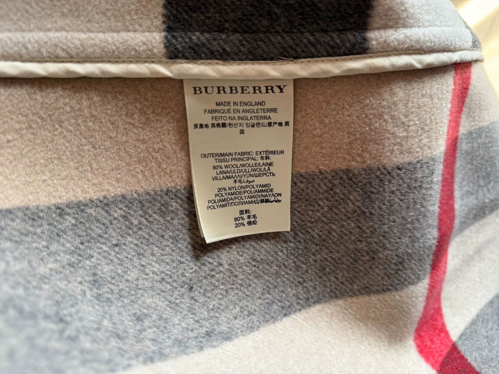 Burberry Burberry Double-Faced Wool Duffle Coat Red/Camel Check Size US M / EU 48-50 / 2 - 9 Thumbnail