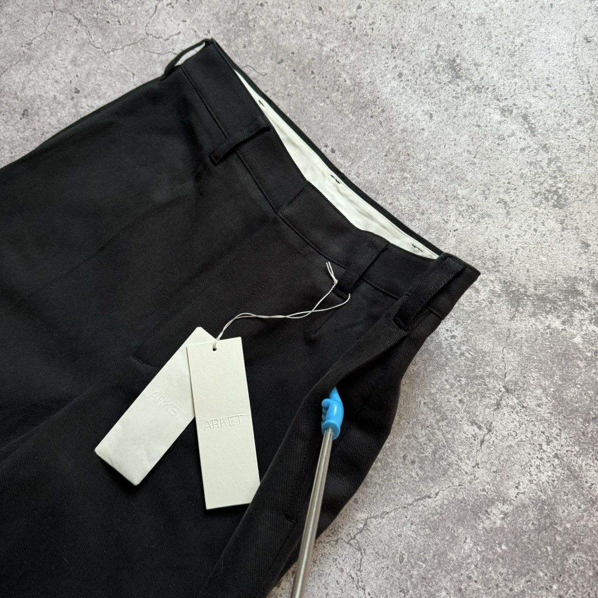 Arket Arket Loose fit Pleated Cotton-Twill Trousers loose baggy Size US 29 - 3 Thumbnail