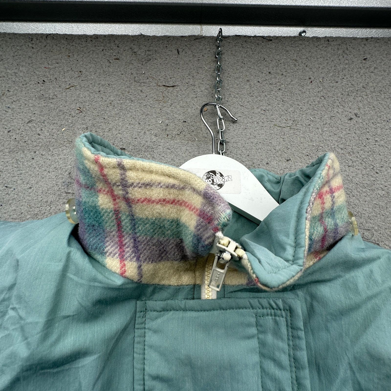 Woolrich Woolen Mills Vintage Woolrich Woman Flannel Plaid Parka Womens M Green Size M / US 6-8 / IT 42-44 - 9 Thumbnail