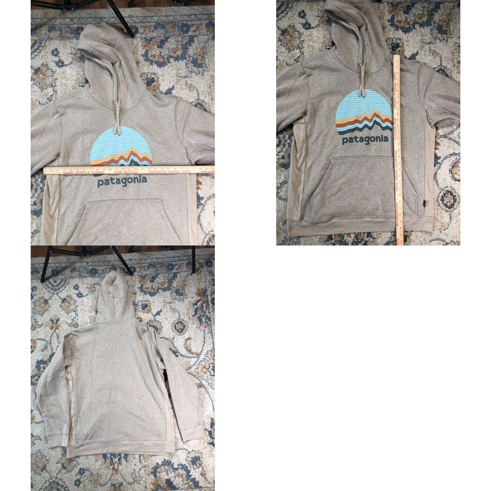 Patagonia Patagonia Hoodie Mens XL Beige Geologers Graphic Logo Fleece Pullover with Kangaroo Pocket (Hooded) Holiday Fall Casual Outdoor Size US XL / EU 56 / 4 - 8 Thumbnail