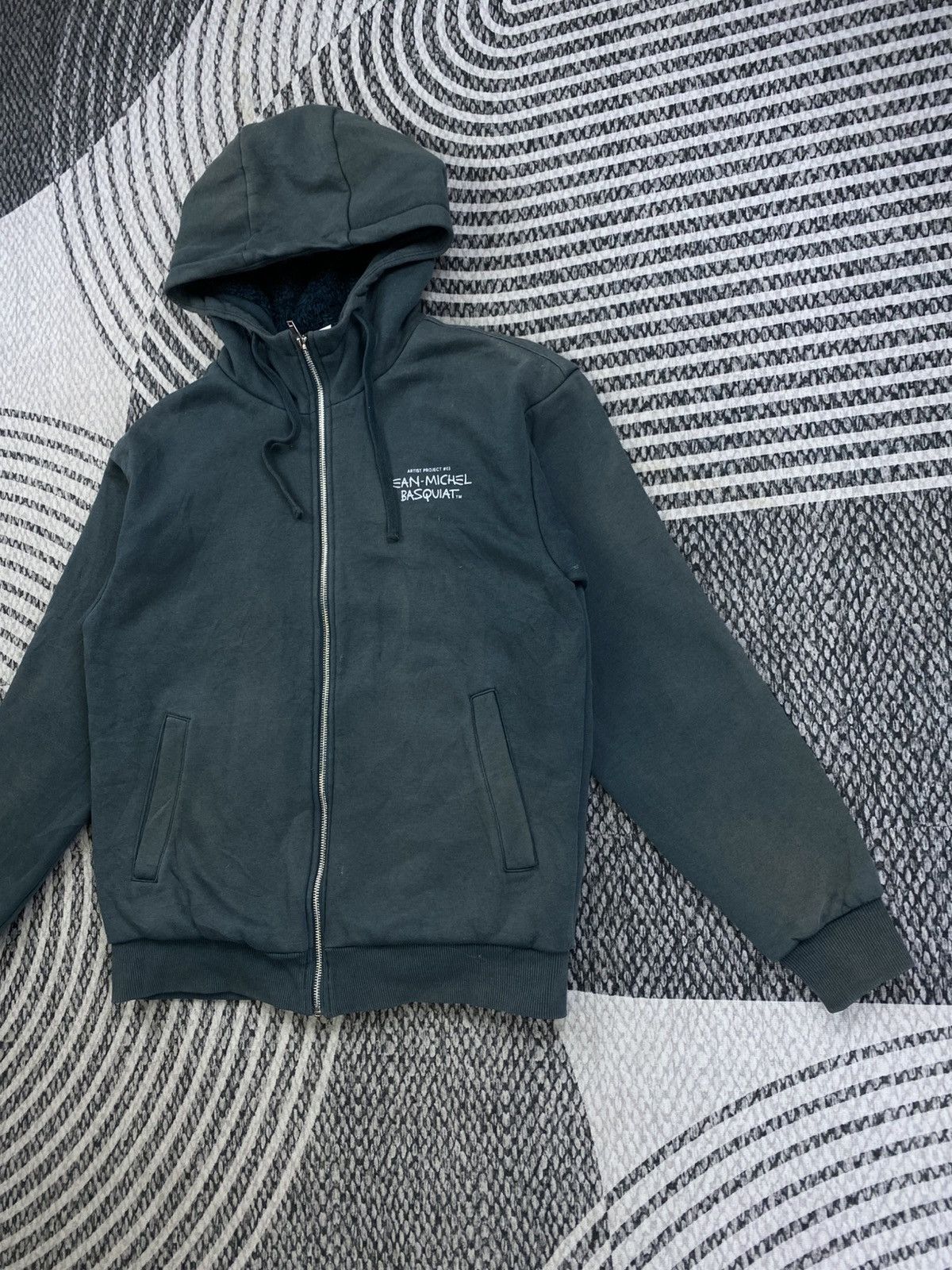 Jean-Michel Basquiat Vtg Jean Michel Basquiat Collaboration Hooded Zipper Size US M / EU 48-50 / 2 - 4 Thumbnail