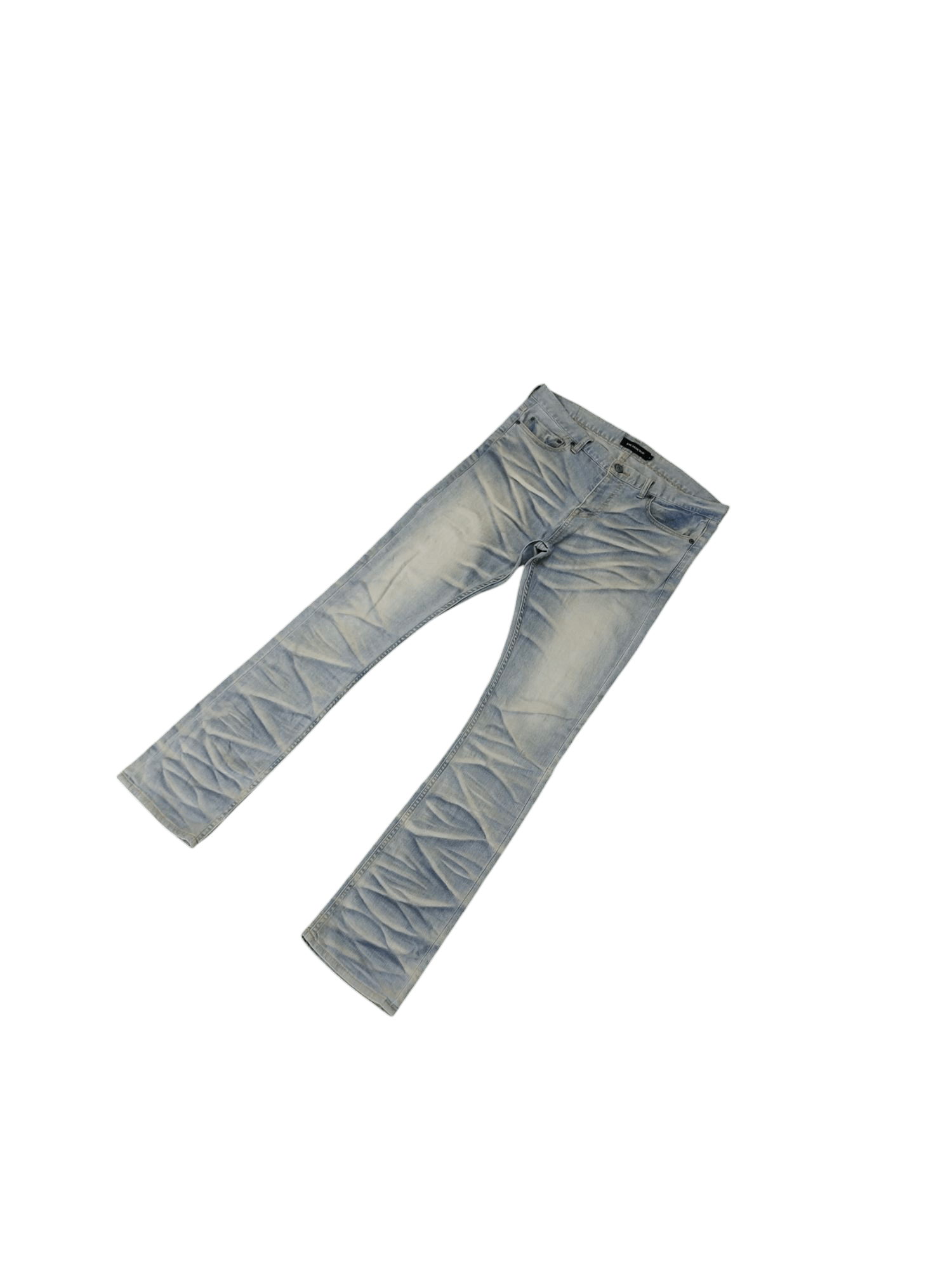 GOSTAR DE FUGA Flare Jeans Jackrose Japan Clawmark Faded Denim Bootcut Y2k Size US 34 / EU 50 - 2 Thumbnail