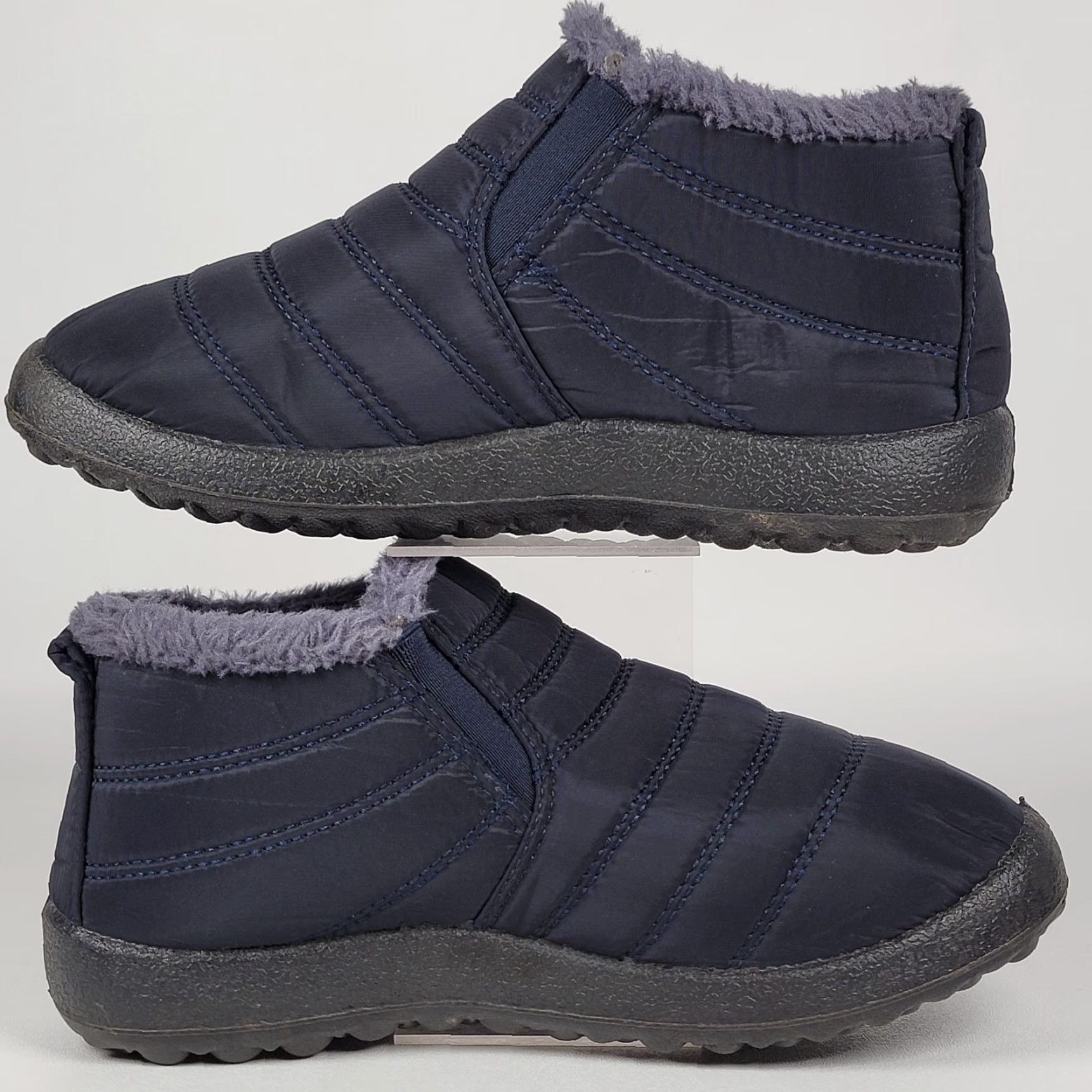 Vintage VINTAGE Boots Snow Outdoor Boots Hiking Ankle Boots Waterproof Men's 5 US/38 EU Blue Short Plush Lining TPU Outsole Winter Casual Men Boots Size US 5.5 / EU 38 - 4 Thumbnail