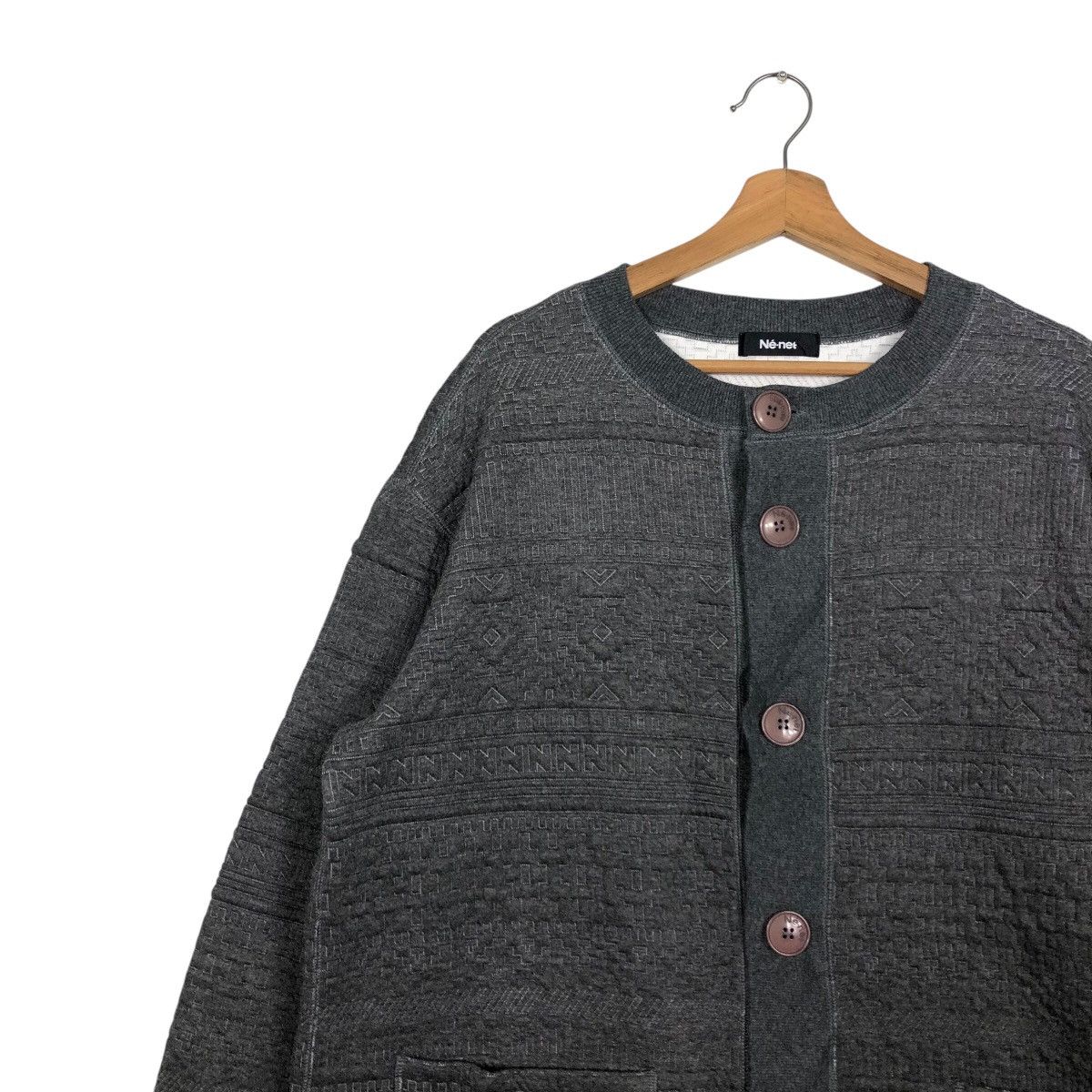 Issey Miyake 📌Vintage Long Jacket Button Ne-Net Japan Issey Miyake Size US M / EU 48-50 / 2 - 9 Thumbnail