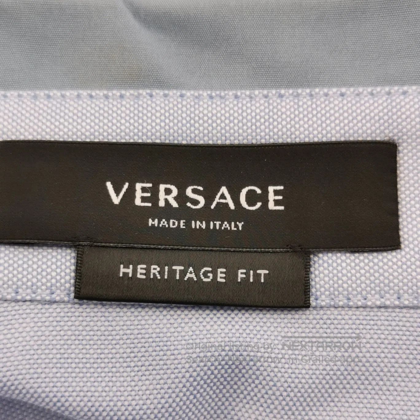 Versace Versace Colorblock Logo Cotton Shirt L/40. Size US S / EU 44-46 / 1 - 5 Thumbnail